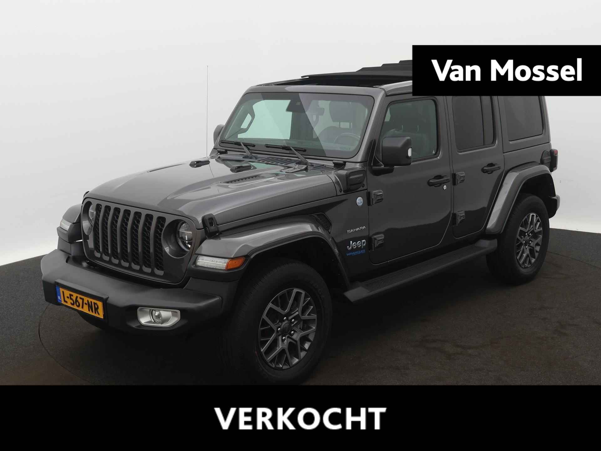 Jeep Wrangler Unlimited 4xe 380 Sahara | Elektrisch vouwdak | Stoelverwarming | Leder | Trekhaak | Zeer compleet!