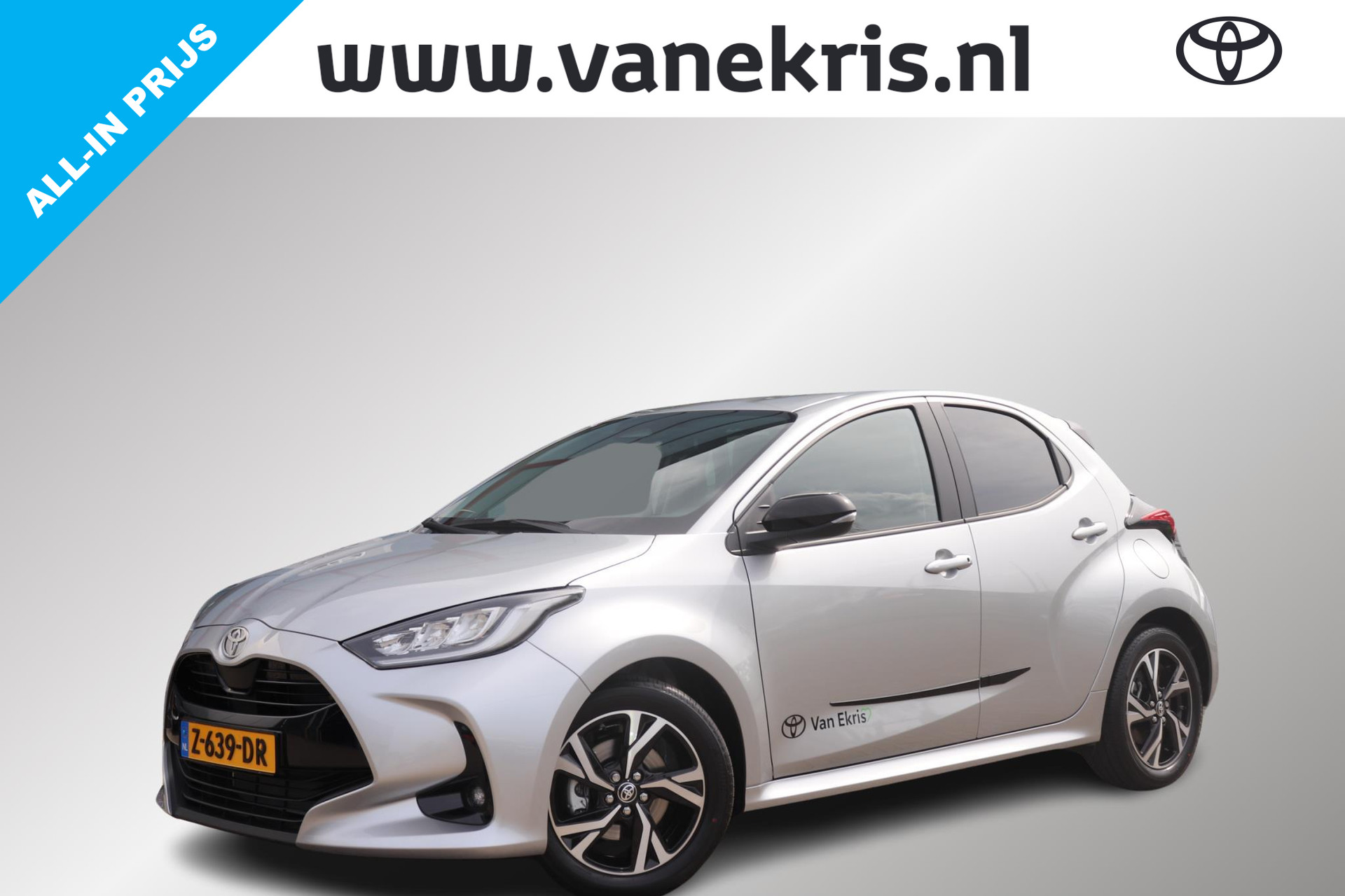 Toyota Yaris Hybrid 115 First Edition |  Vol Zwart Leder, Stoelverwarming, Draadloos Apple Carplay/Android Auto, Cruise & Climate control! bij viaBOVAG.nl