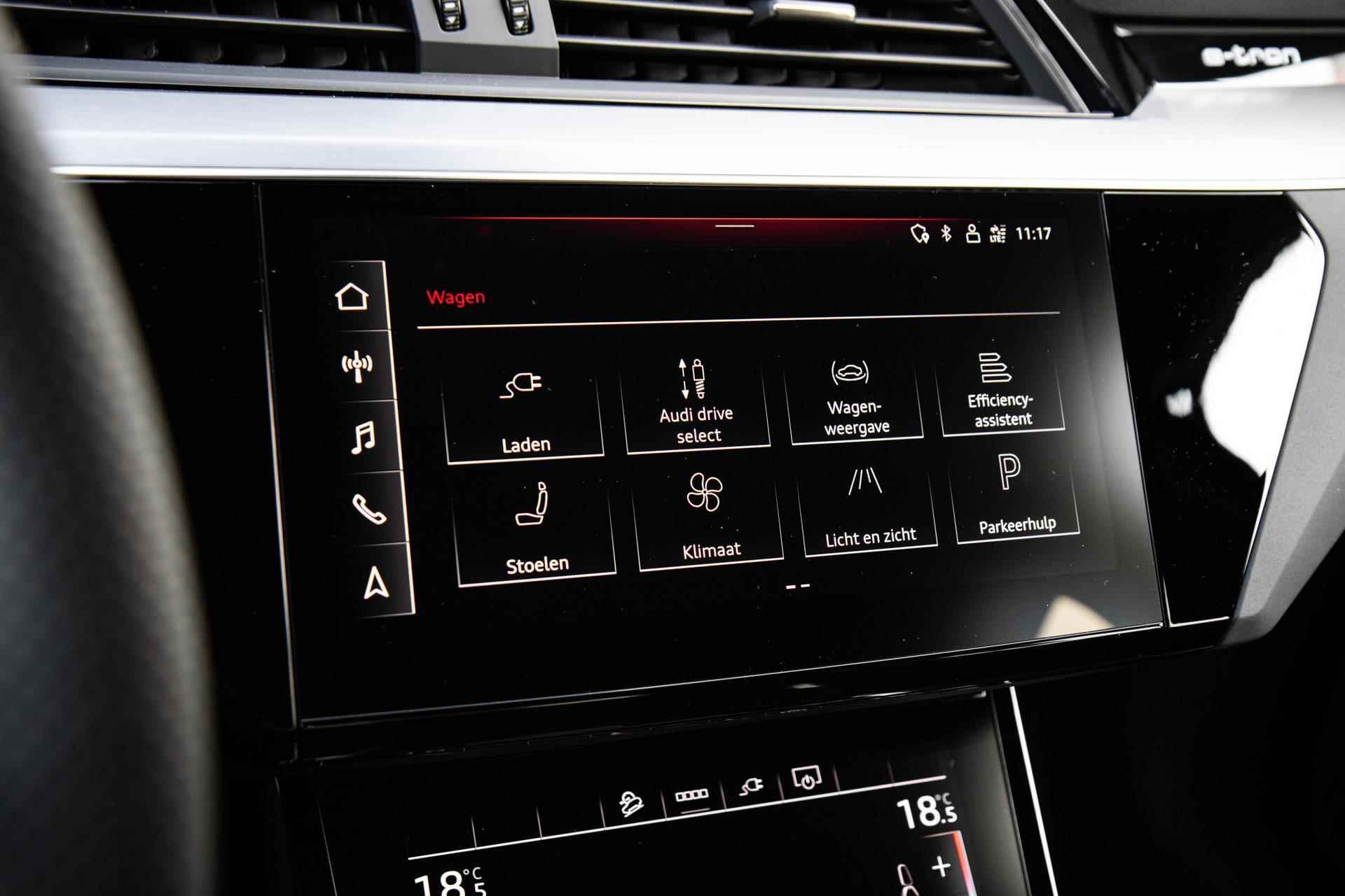 Audi Q8 e-tron 55 quattro 408pk S Edition 115 kWh | Panoramadak | B&O | Luchtvering | Sportstoelen | 22" Velgen - 38/47