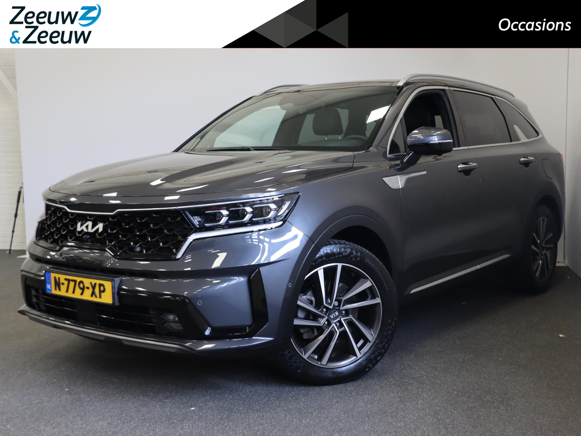 Kia Sorento 1.6T Hybrid ExecutiveLine 7zits | Stoel verwarming en koeling | Rondom camera | Lederen bekleding | Elektrisch bedienbare voorstoelen | HUD | dodehoek detectie |