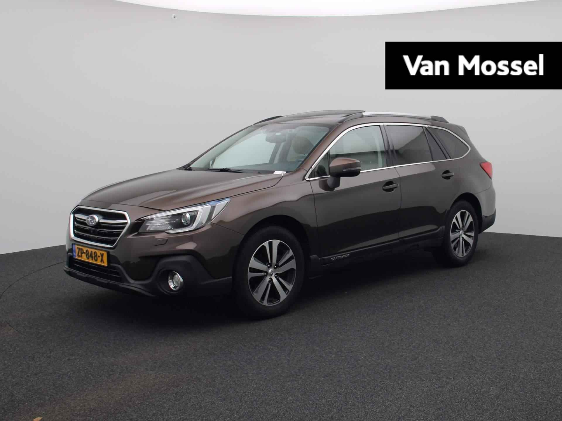 Subaru Outback 2.5i Premium AUTOMAAT | APPLE CARPLAY | PANORAMADAK | LEDEREN BEKLEDING | 360 CAMERA | MEMORY SEATS | STOELVERWARMING | STUURVERWARMING | ADAPTIEVE CRUISE CONTROL | HARMAN KARDON | - 1/45