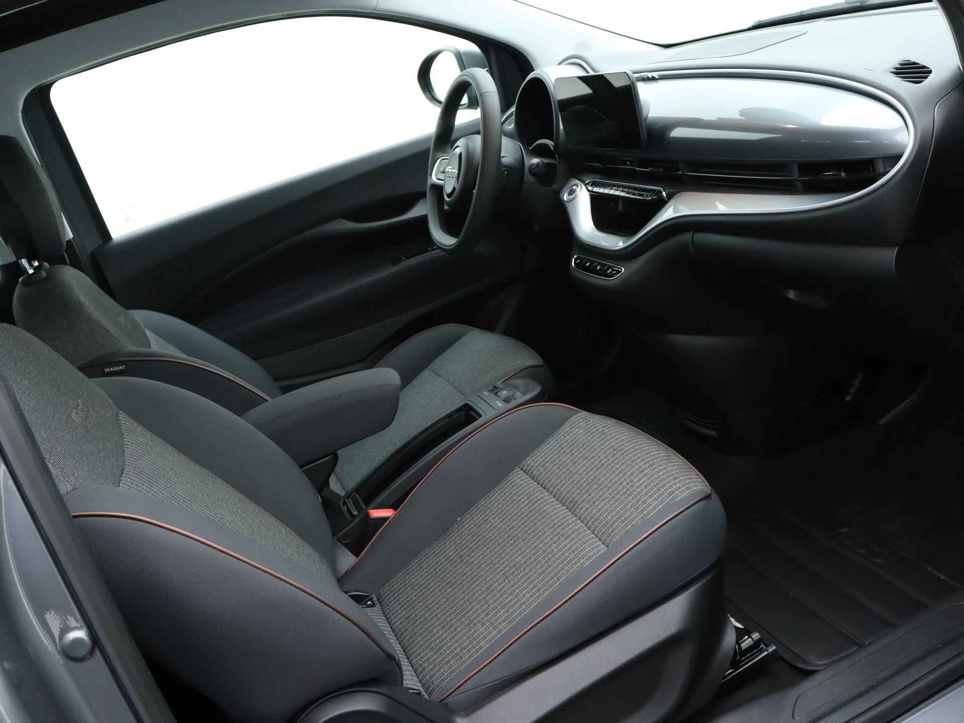 Fiat 500e Cabriolet Icon 42 kWh | Navigatie |  Cruise control | Apple/Android carplay | Lichtmetalen velgen | Stoelverwarming | - 5/21