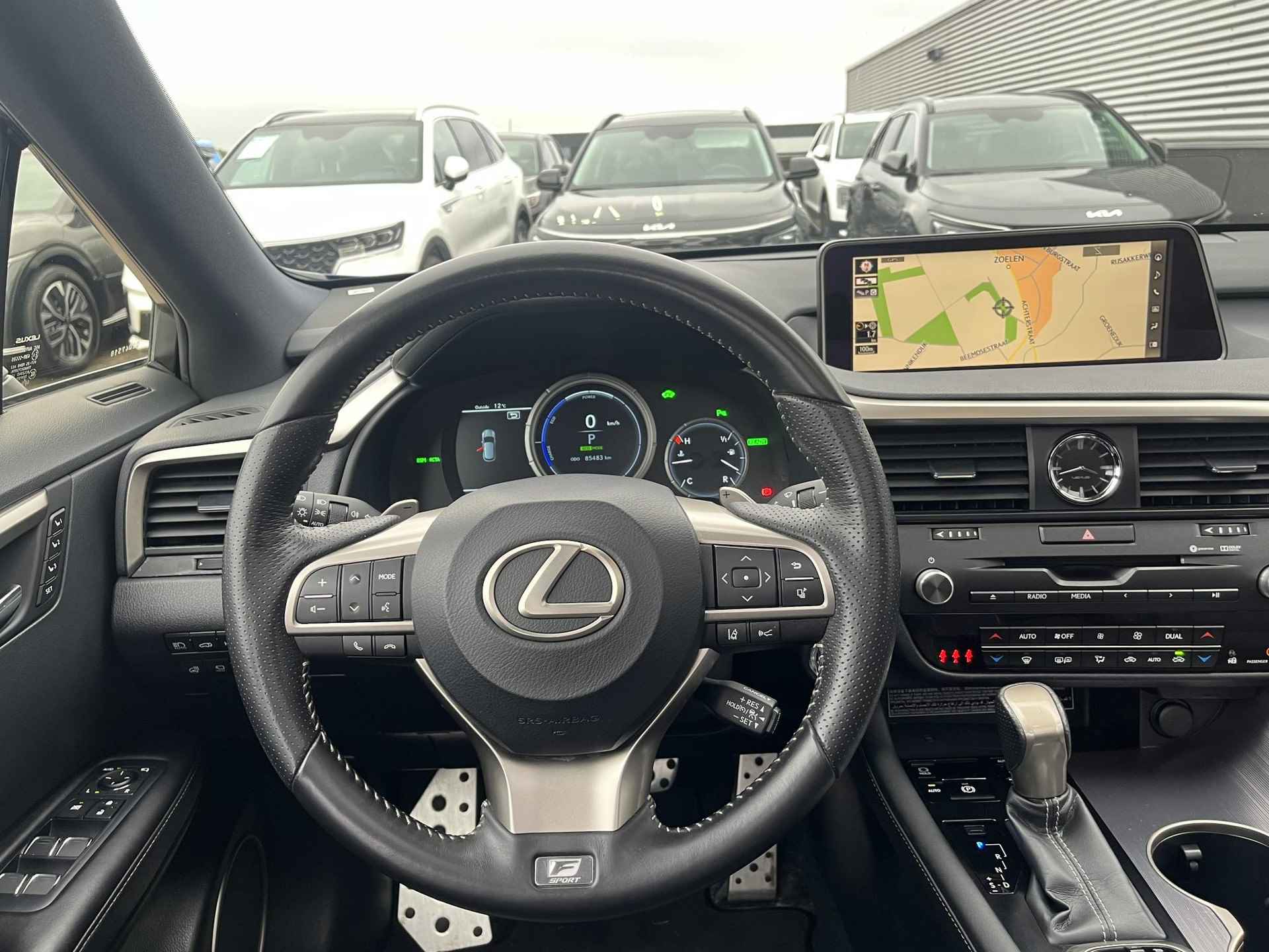 Lexus RX 450h 4WD F Sport Line Schuif/kanteldak, Navigatie, HUD, Dodehoekdetectie, Seat memory, Stoelverkoeling, Stoelverwarming, Elek. Achterklep - 28/110