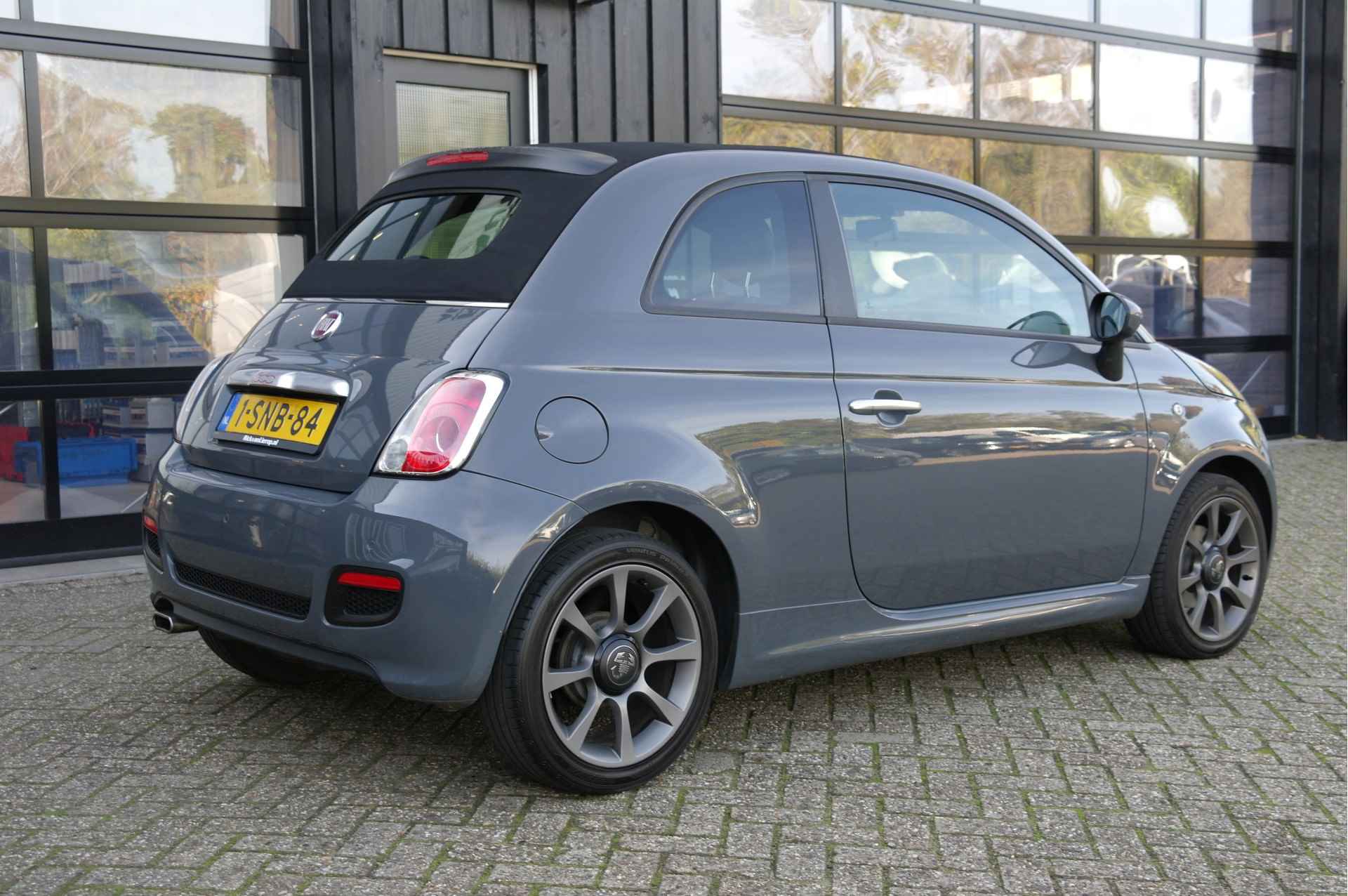 Fiat 500C 0.9 TwinAir 500S | Griglo Pastello | 16" Abarth | NL-Auto - 32/33