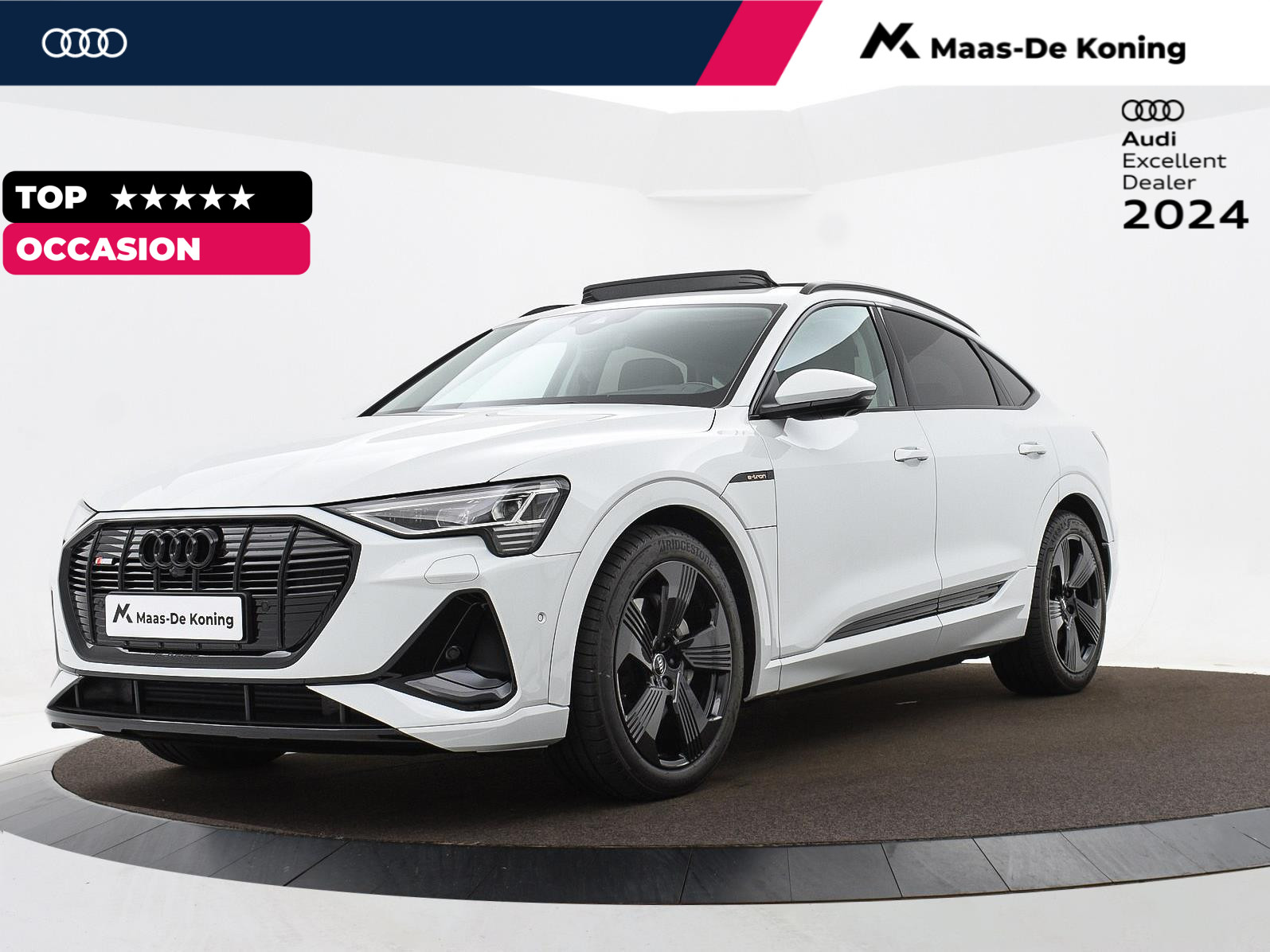 Audi e-tron Sportback 50 Quattro 313pk S Edition | 8% Bijtelling | Panoramadak | 360 Camera | Head-up Display | Keyless Entry &Go | Matrix Led | Assistentiepakket Tour · TOPDEAL