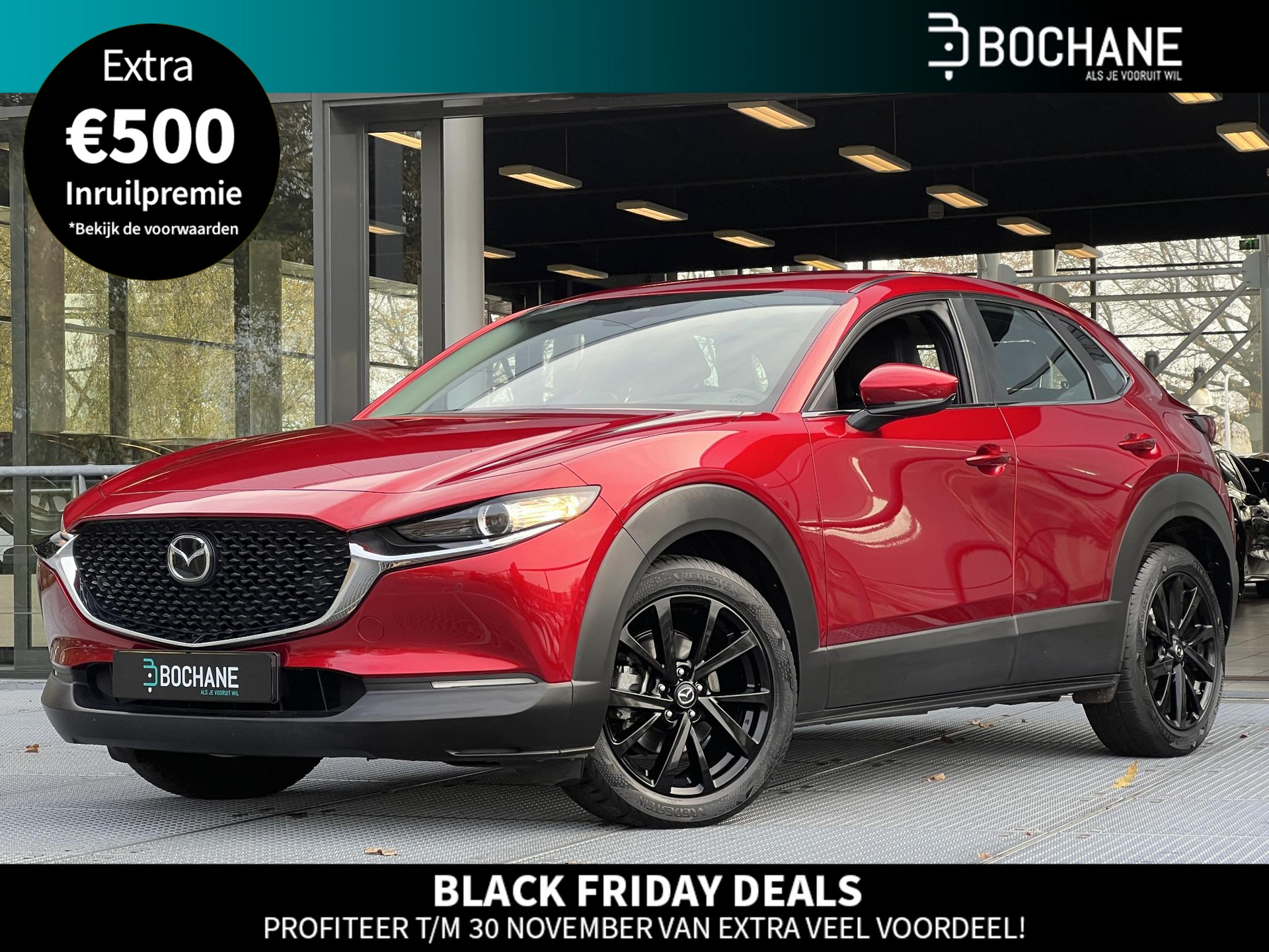 Mazda CX-30 2.0 e-SkyActiv-X M Hybrid Luxury | Leder | Bose | Afneembare trekhaak |