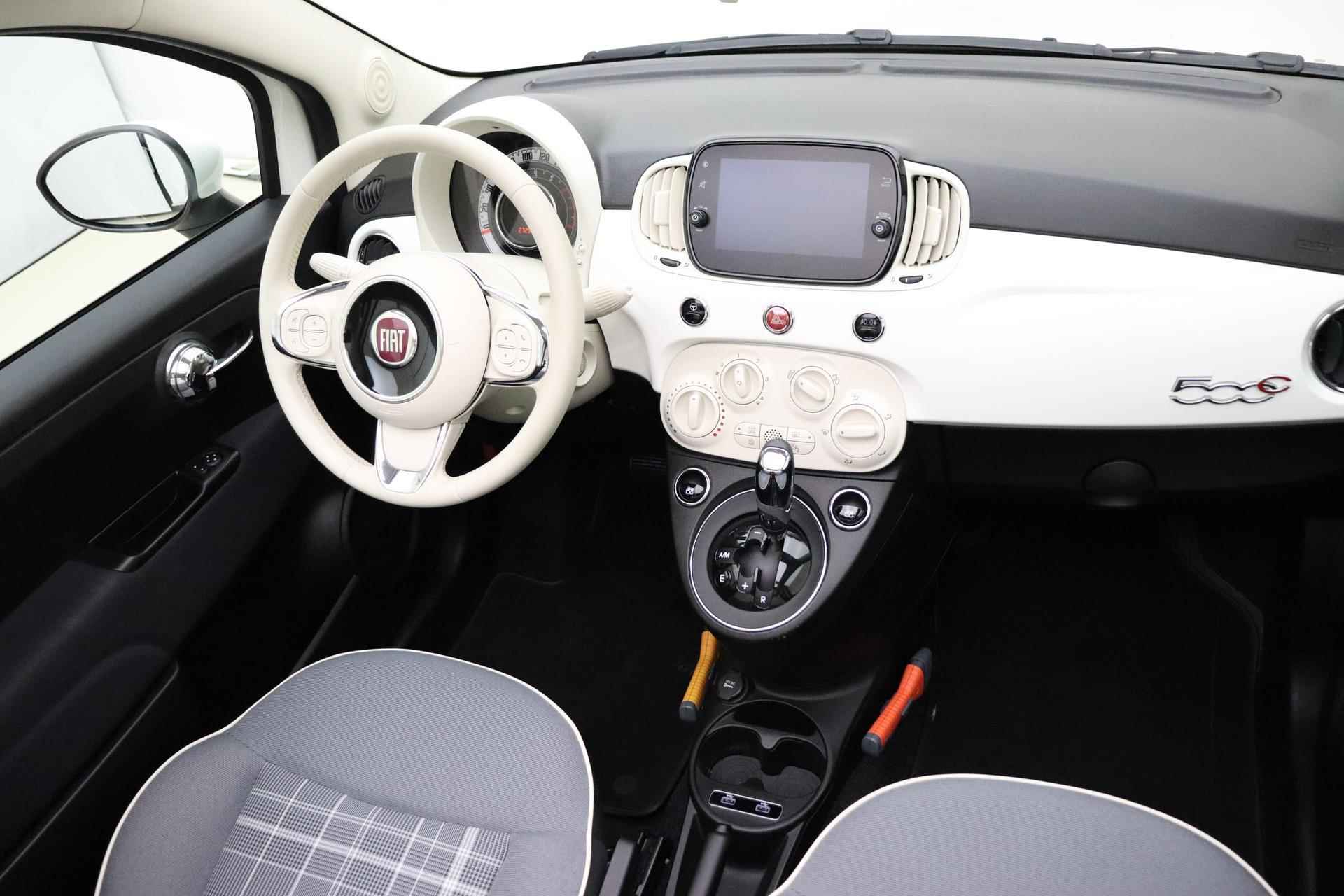 Fiat 500 1.2 Lounge Automaat | Cabriolet | Navigatie | DAB Radio | Weinig kilometers | Lichtmetalen velgen - 8/37