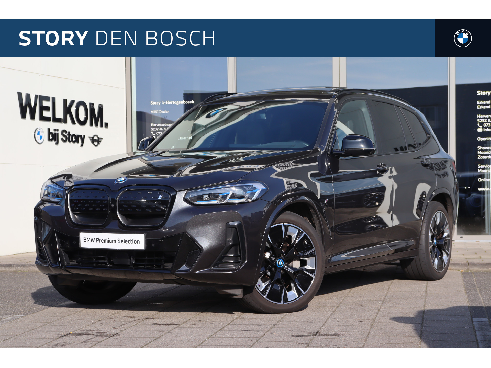 BMW iX3 High Executive M Sport Automaat / Trekhaak / Laserlicht / Panoramadak /  Memory Seats / Adaptive Cruise Control / Harman Kardon