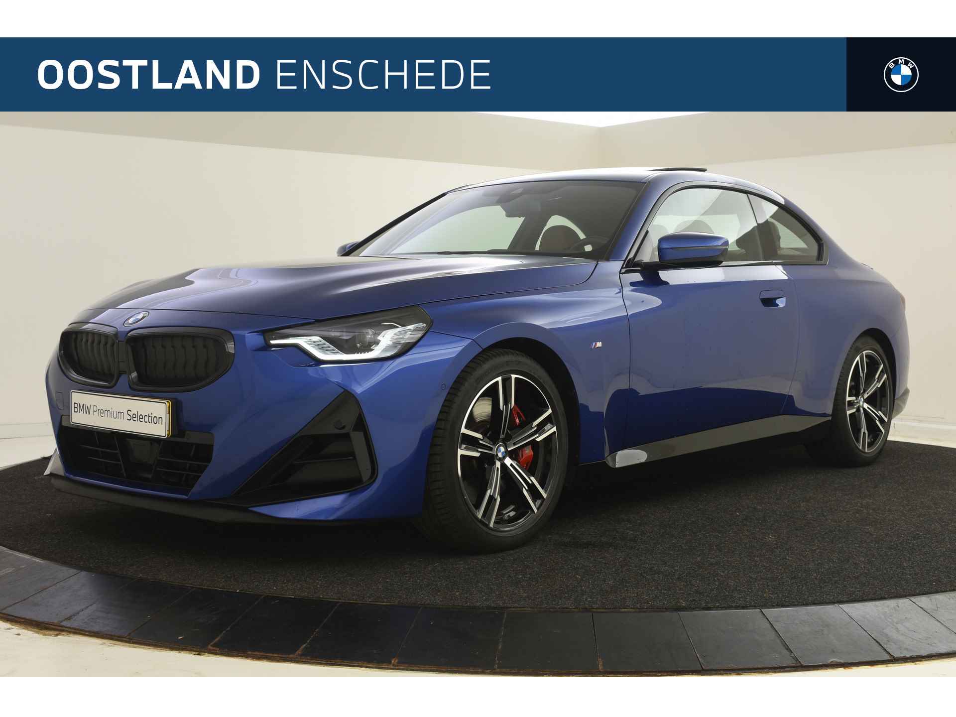 BMW 2 Serie Coupé 220i High Executive M Sport Automaat / Schuif-kanteldak / Stoelverwarming / Adaptieve LED / Parking Assistant / Live Cockpit Professional / M Sportonderstel - 1/53