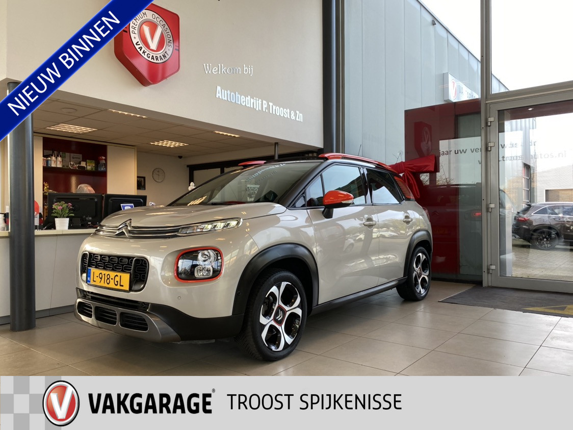 Citroën C3 Aircross 1.2 PureTech S&S Shine,Automaat,Panoramadak,Stoelverwarming,Navigatie,Achteruitrijcamera,Climate&Cruisecontrol,Bleutooth met Spr