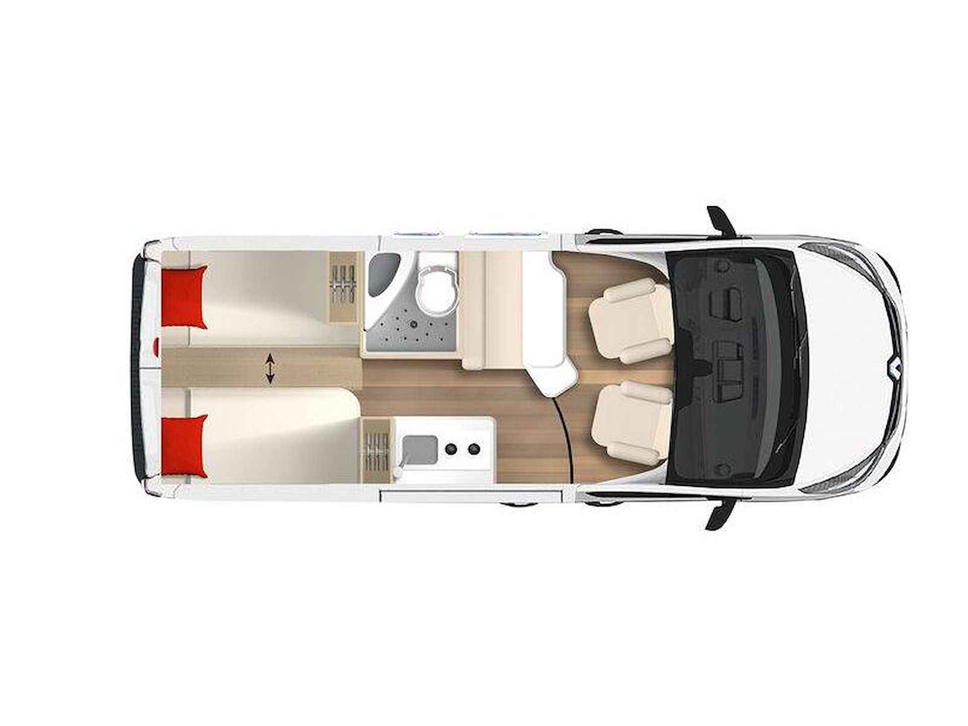 Bürstner Delfin C 621 - met gescheiden bed - 20/20