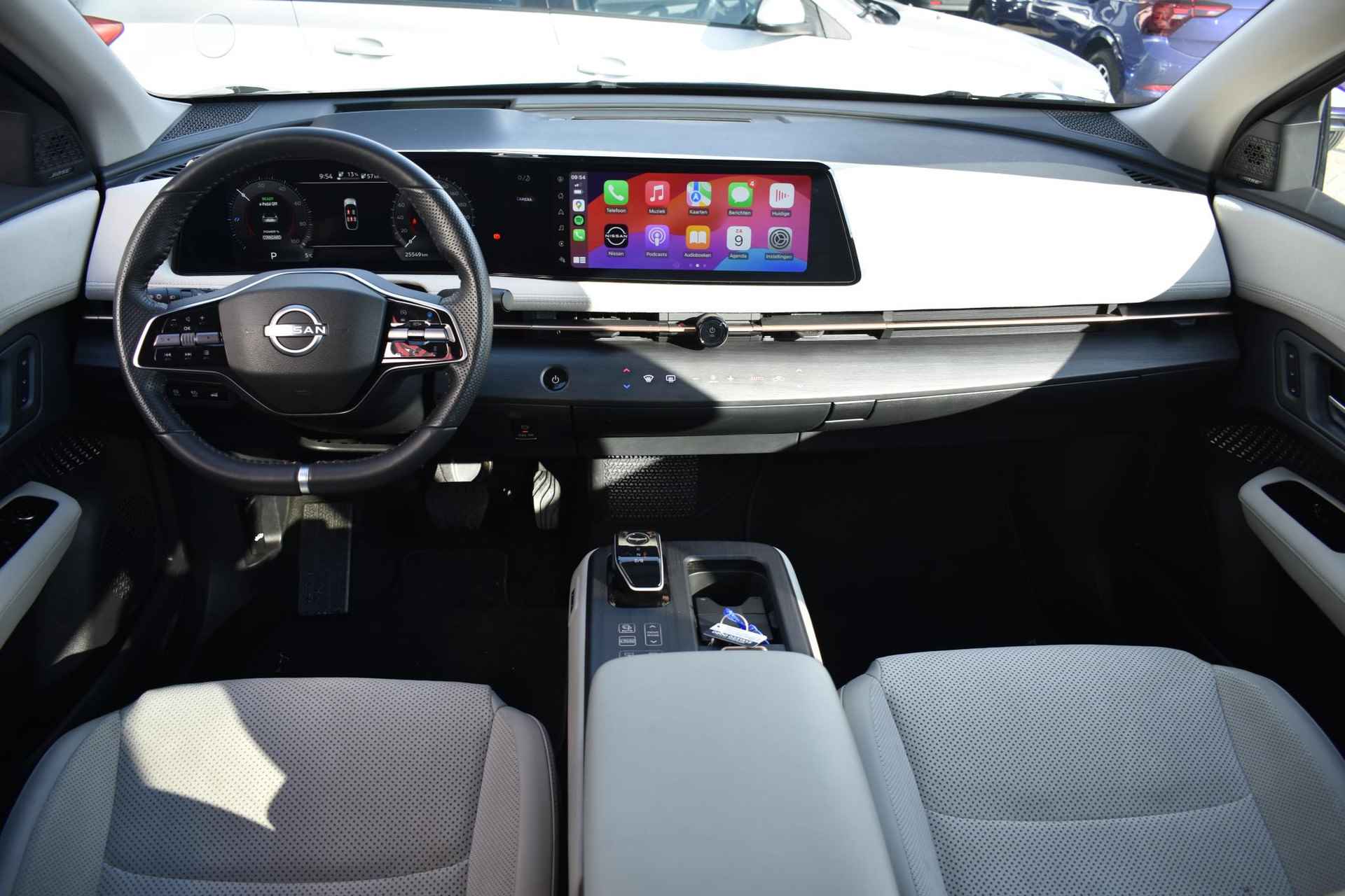 Nissan Ariya Evolve 91 kWh 240pk | Bose Audio | Draadloze Apple Carplay & Android Auto | Afneembare Trekhaak | Elektrisch Verstelbare Stoelen | Stoel/Stuurwiel Verwarming | - 16/46