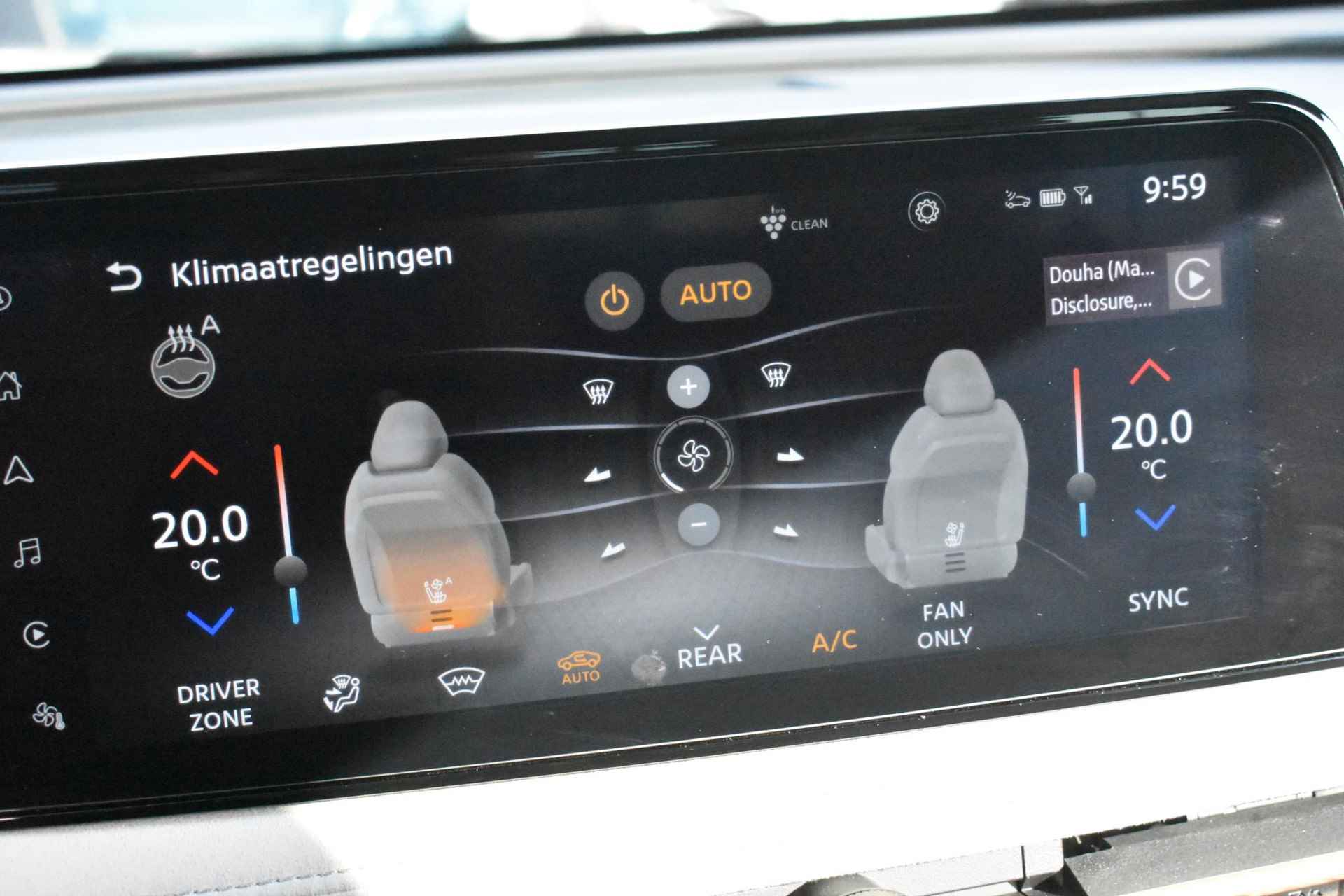Nissan Ariya Evolve 91 kWh 240pk | Bose Audio | Draadloze Apple Carplay & Android Auto | Afneembare Trekhaak | Elektrisch Verstelbare Stoelen | Stoel/Stuurwiel Verwarming | - 32/46