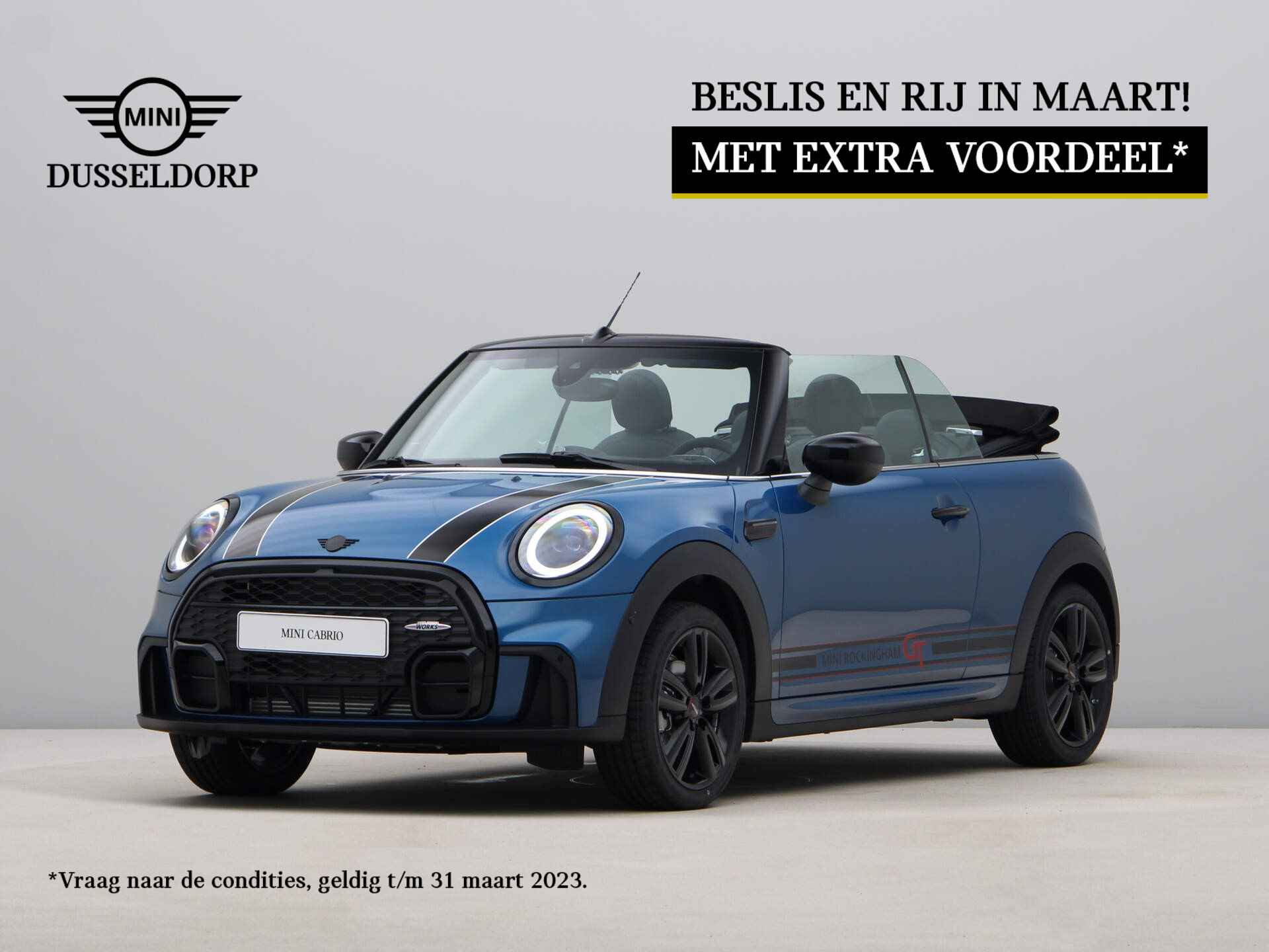 MINI Cabrio Cooper Rockingham GT - Private Lease EUR 799,- (48mnd/10.000km) - - 1/36