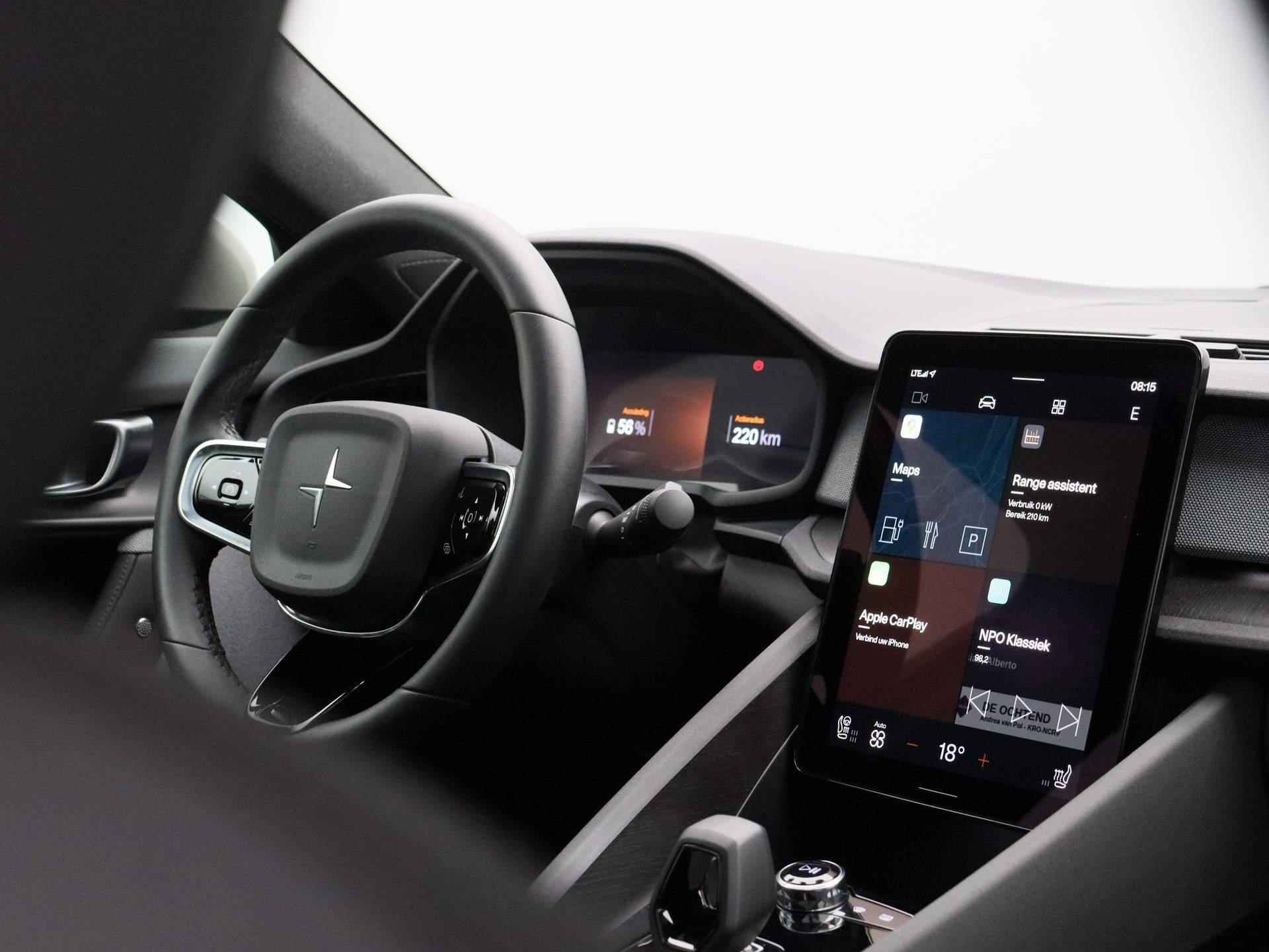 Polestar 2 Long Range Dual Motor Launch Edition 78kWh | Apple Carplay/Android Auto | cruise control adaptief met Stop&Go en stuurhulp | Keyless Entry | Panoramadak | Rondomzicht Camera | Volledig digitaal instrumentenpaneel | 12 Maanden BOVAG Garantie | - 36/42