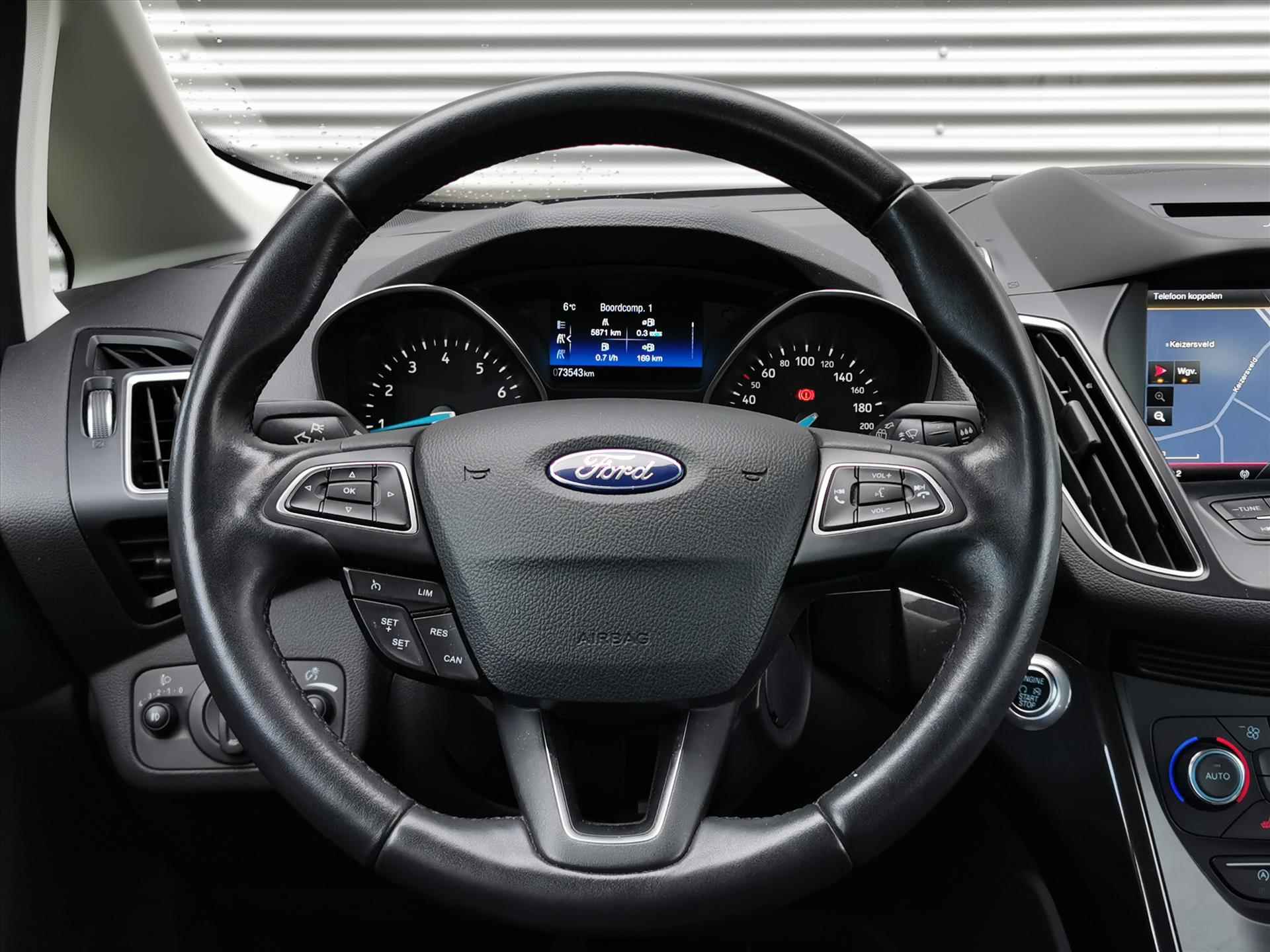 Ford C-Max 1.0 EcoBoost 125pk Titanium | Trekhaak | Navigatie | Stoelverwarming - 12/25