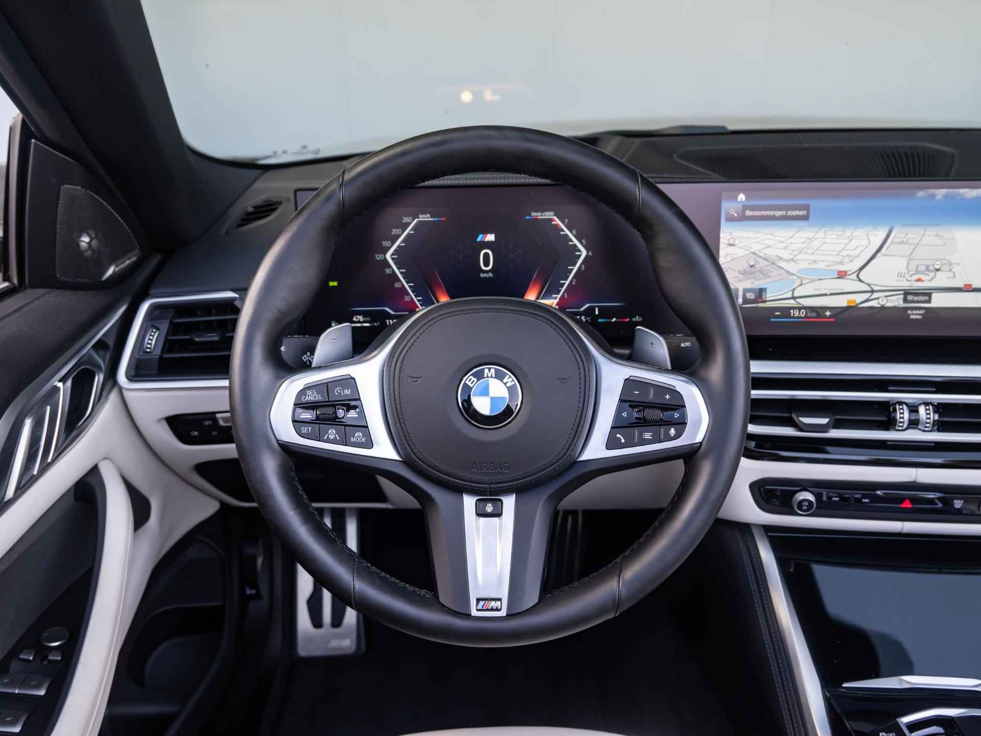 BMW 4 Serie Cabrio M440i xDrive / Harman Kardon / Driving Assistant Professional / Verwarmd stuurwiel / Parking Assistant Plus - 9/51