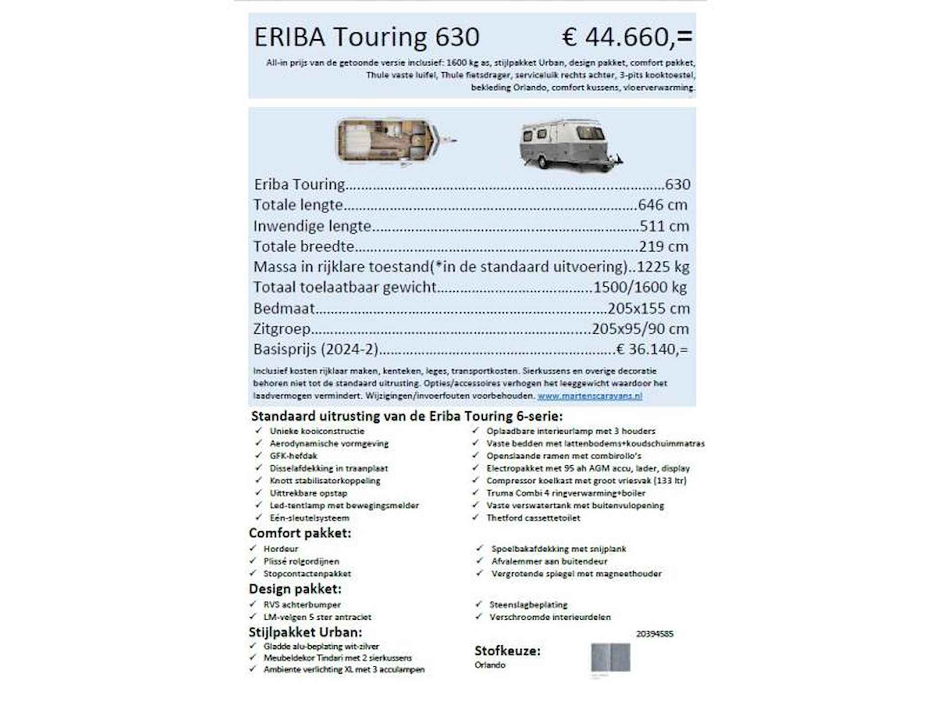 Eriba Touring 630 verwacht: najaar 24 - 9/9