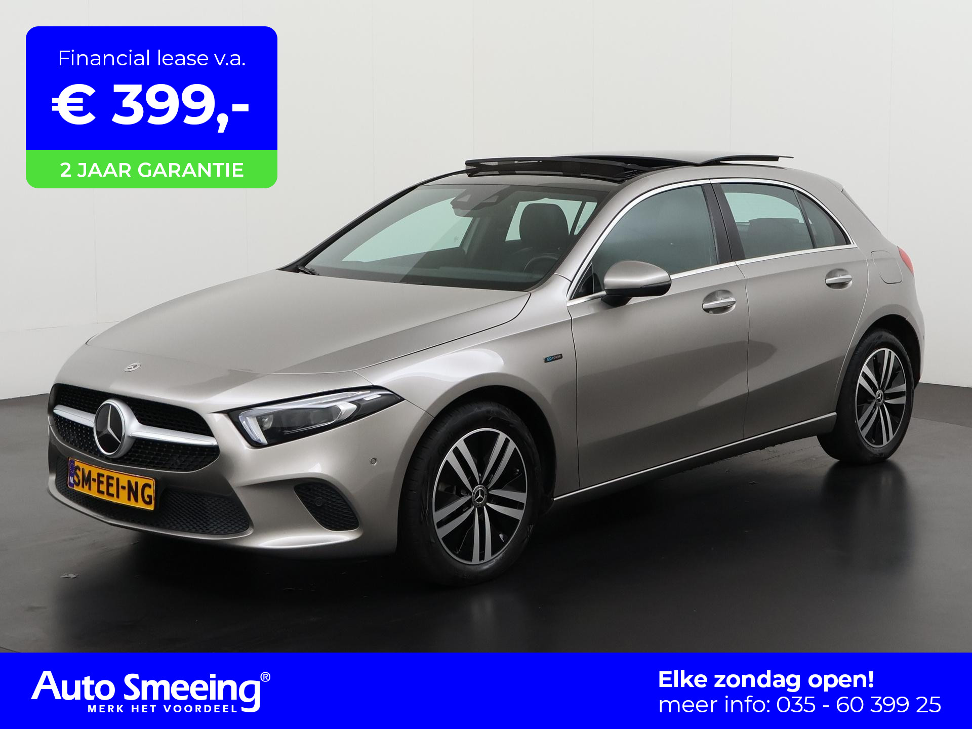 Mercedes-Benz A-klasse 250e Business Solution | Schuifdak | Leder | Widescreen Cockpit | Zondag Open!