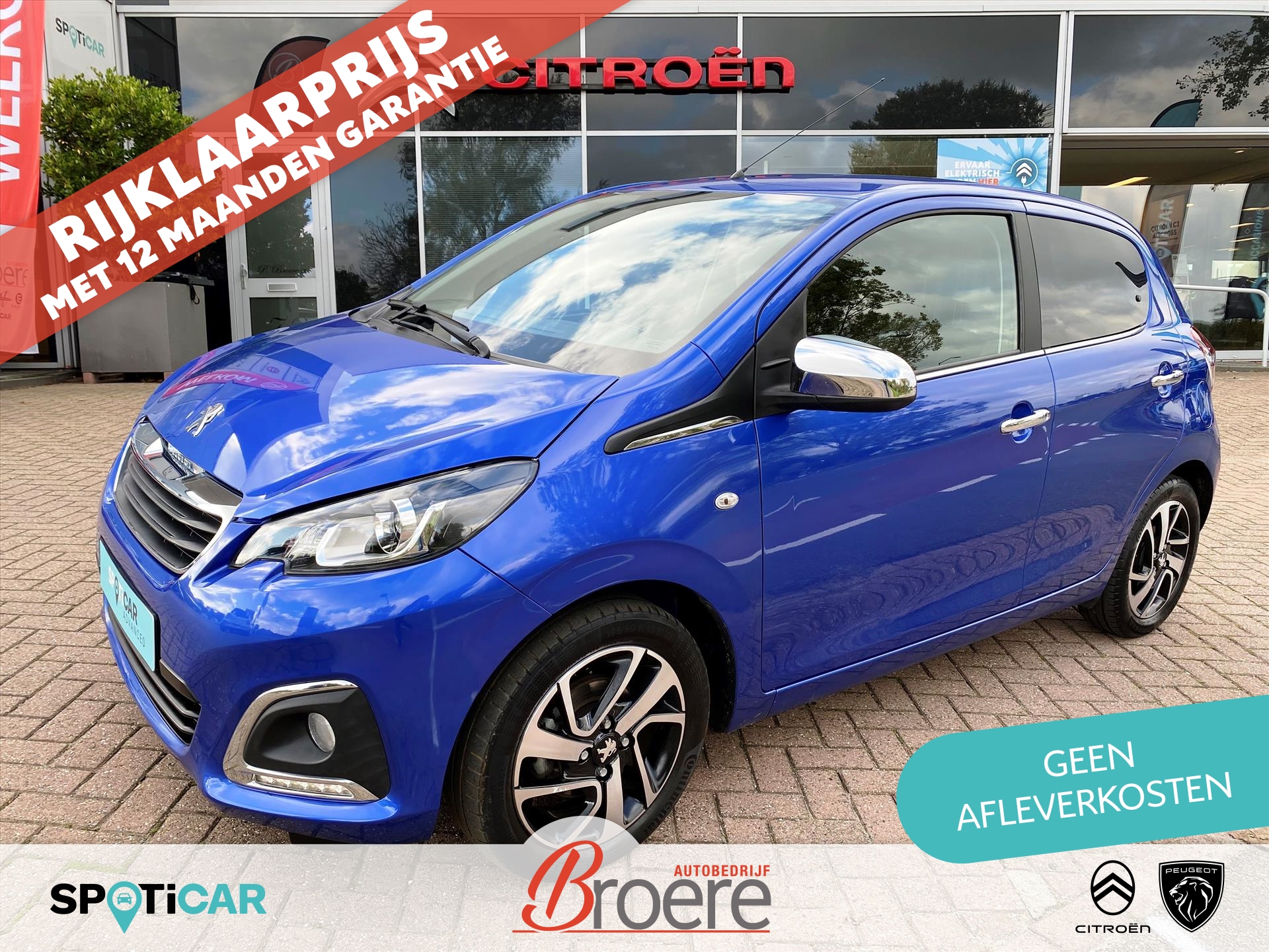 PEUGEOT 108 1.0 VTi 72pk 5D Allure | camera, 15 inch velgen, touchscreen audio unit met bluetooth, apple carplay, android auto, climate control