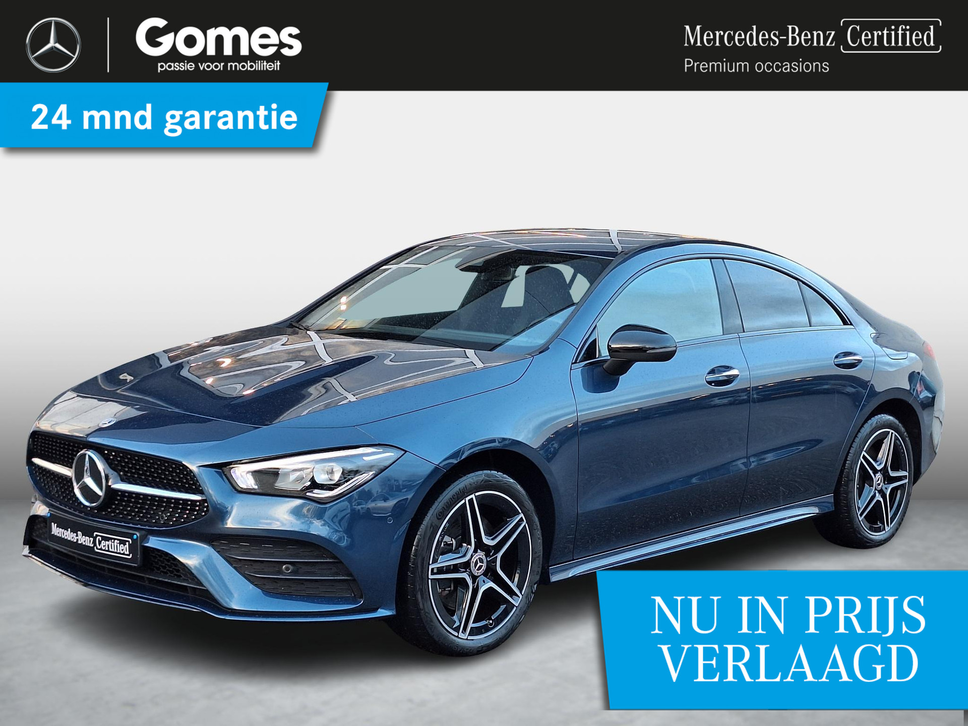 Mercedes-Benz CLA-klasse 250 e AMG Line | Premium | Nightpakket | Achteruitrijcamera | Stoelverwarming | Sfeerverlichting | Apple & Android Carplay | Showmodel SALE