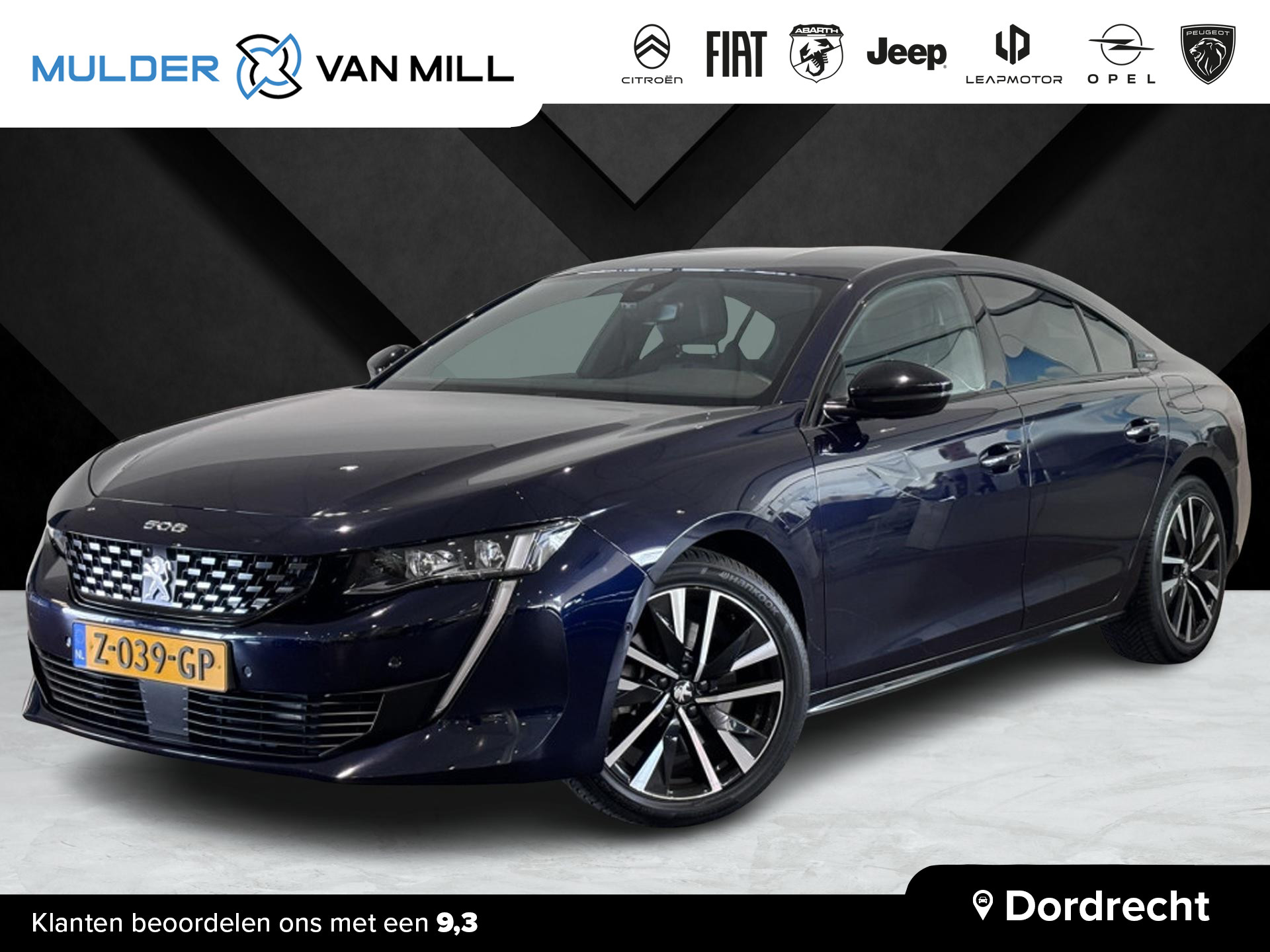 Peugeot 508 Berline GT 1.6 PHEV HYbrid 225pk e-EAT8 AUTOMAAT | NAVI | KEYLESS ENTRY | AGR-STOELEN | TREKHAAK | 360° CAMERA | ADAPTIVE CRUISE |