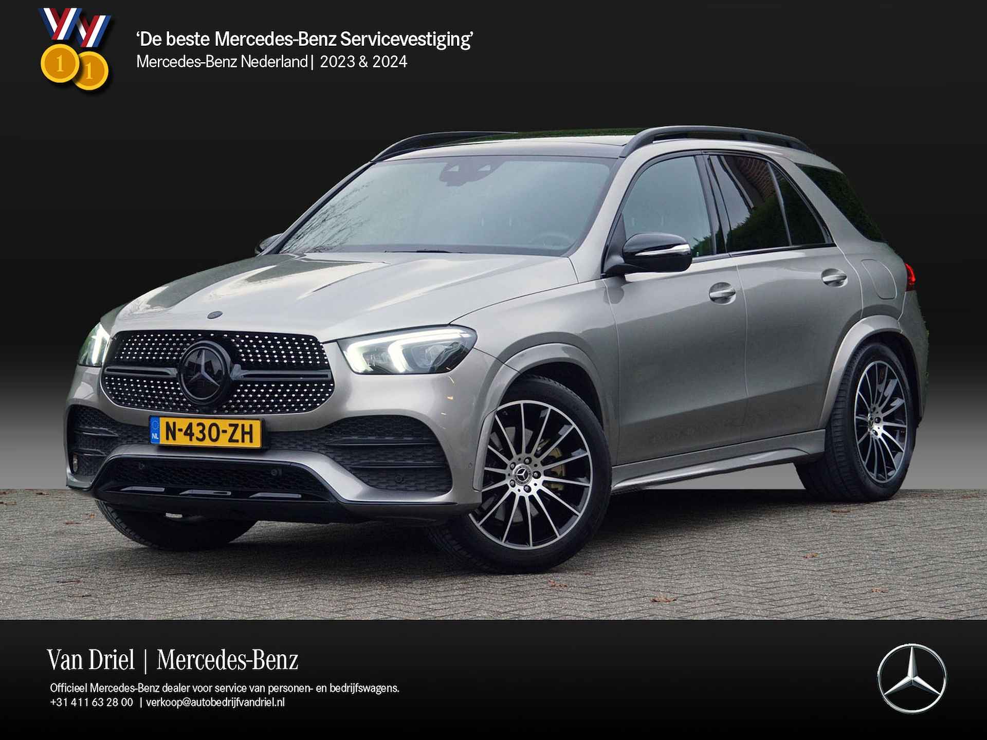 Mercedes-Benz GLE GLE 350 de 4M AMG line Night | Luchtvering Trekhaak Panorama Rijassistentie