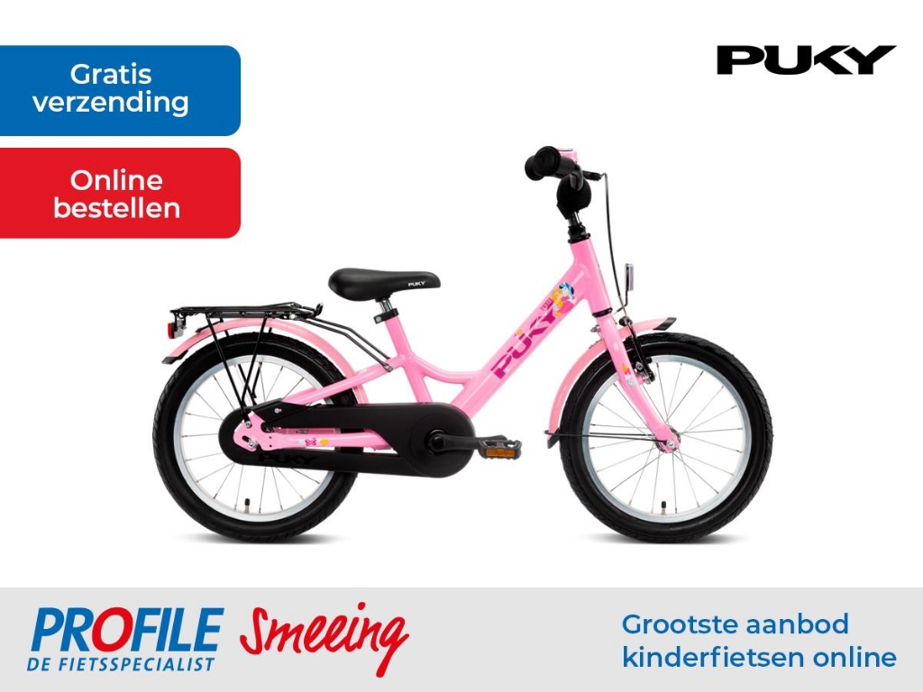 schijf Grijp veeg Puky Youke - Kinderfiets - 16 inch - Roze - Vanaf 4 Jaar | Nieuw of  occasion | vind je bij viaBOVAG.nl