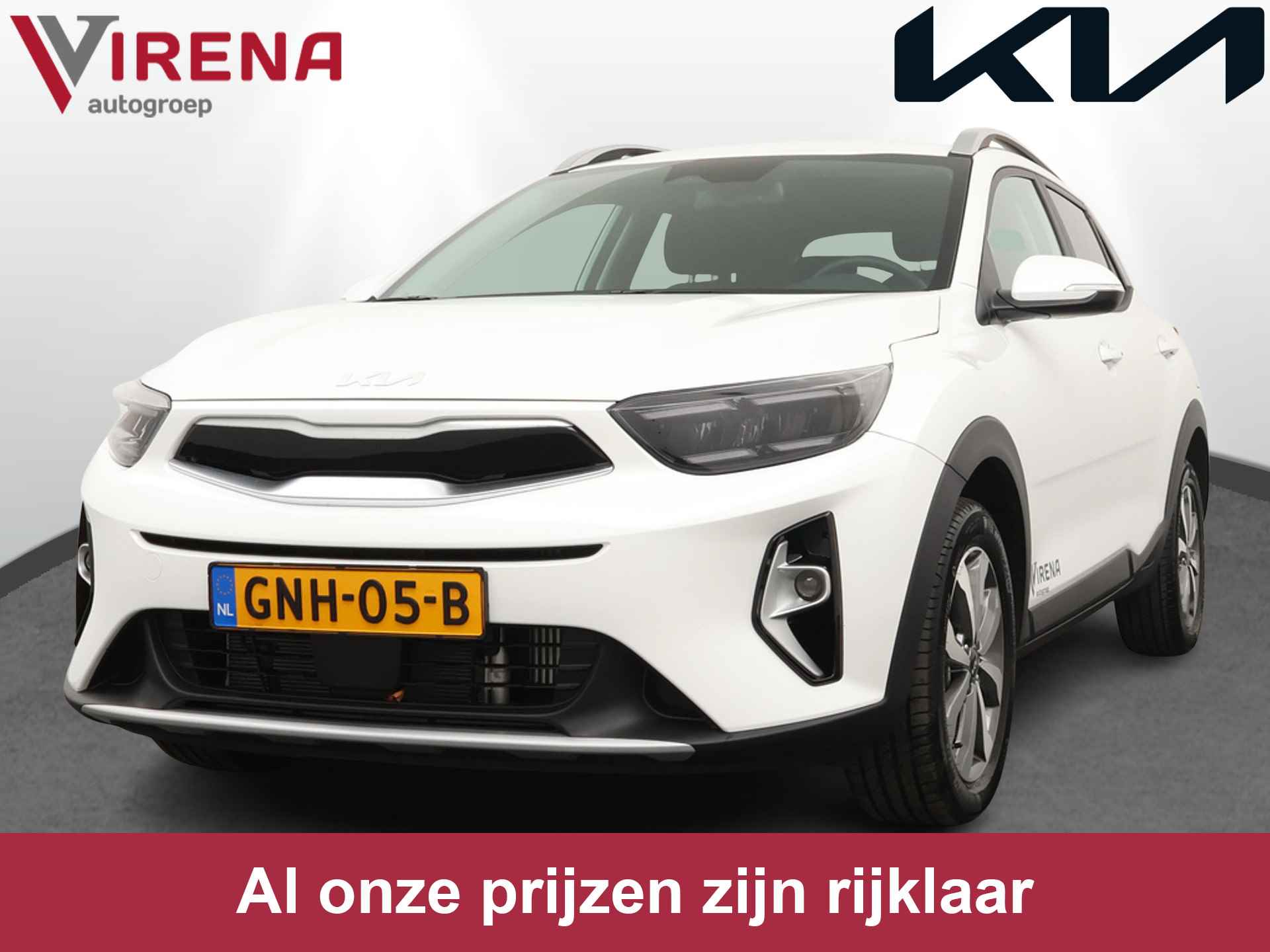 Kia Stonic 1.0 T-GDi MHEV DynamicPlusLine - Stoel/Stuur Verwarming - Cruise Control - Keyless Entry - Climate Control - Apple/Android Carplay - Fabrieksgarantie Tot 2031 - 1/49