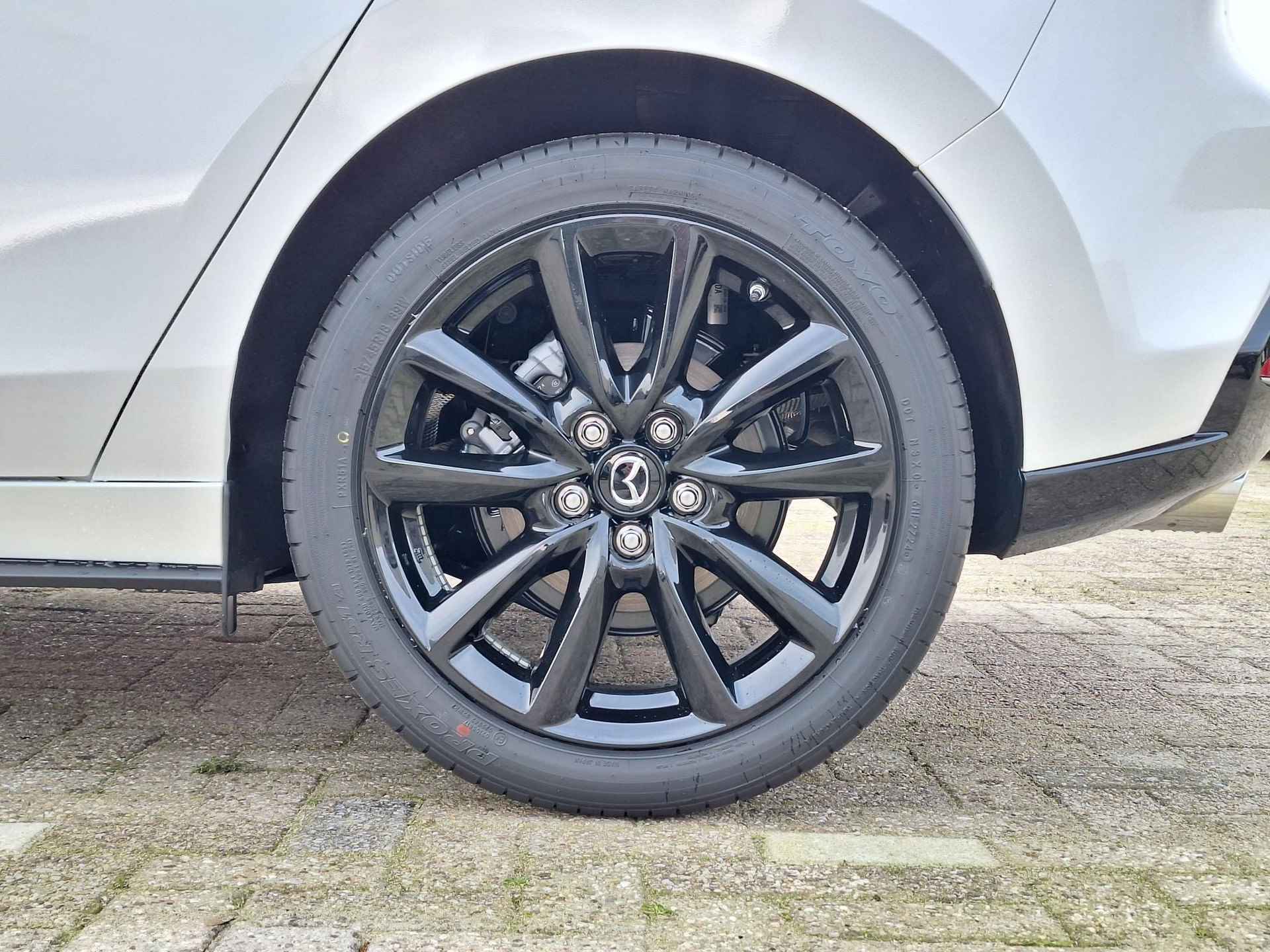 Mazda 3 2.0 e-SkyActiv-X M Hybrid 186 Nagisa | Alcantara/Leder met stoelgeheugen | Achteruitrijcamera | Bose | HeadupDisplay | Navigatie en draadloze Applecarplay\Androidauto | Parelmoer Wit - 12/33