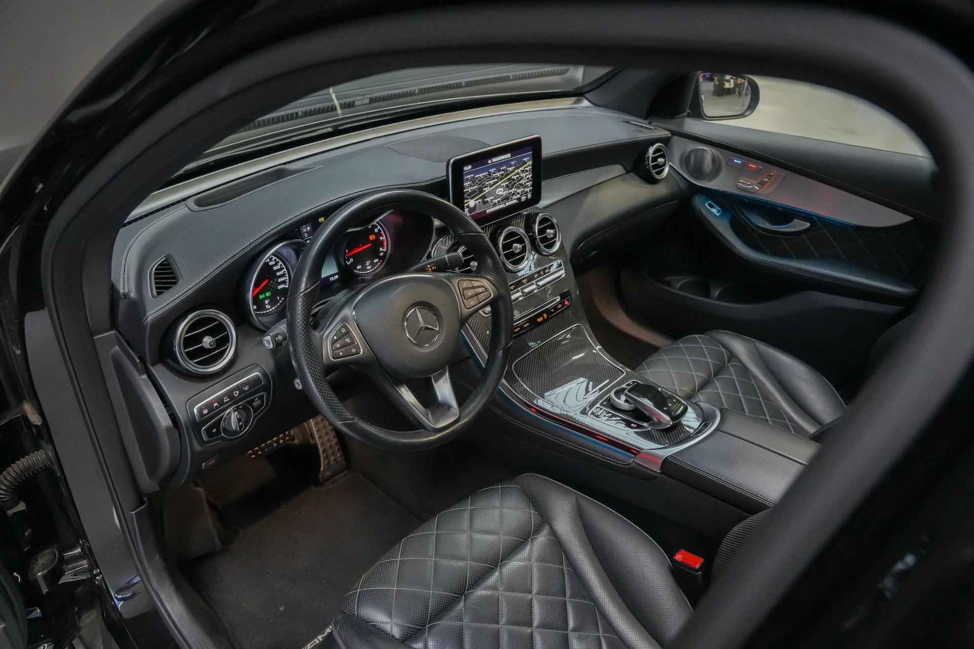 Mercedes-Benz GLC-klasse 43 AMG 367pk 4MATIC |schuif/kantel dak|Burmester|elk. stoelen + memory|elk. achterklep|360 camera|HUD|BLIS|stoelverwarming + ventilatie|side steps|20"| - 37/46