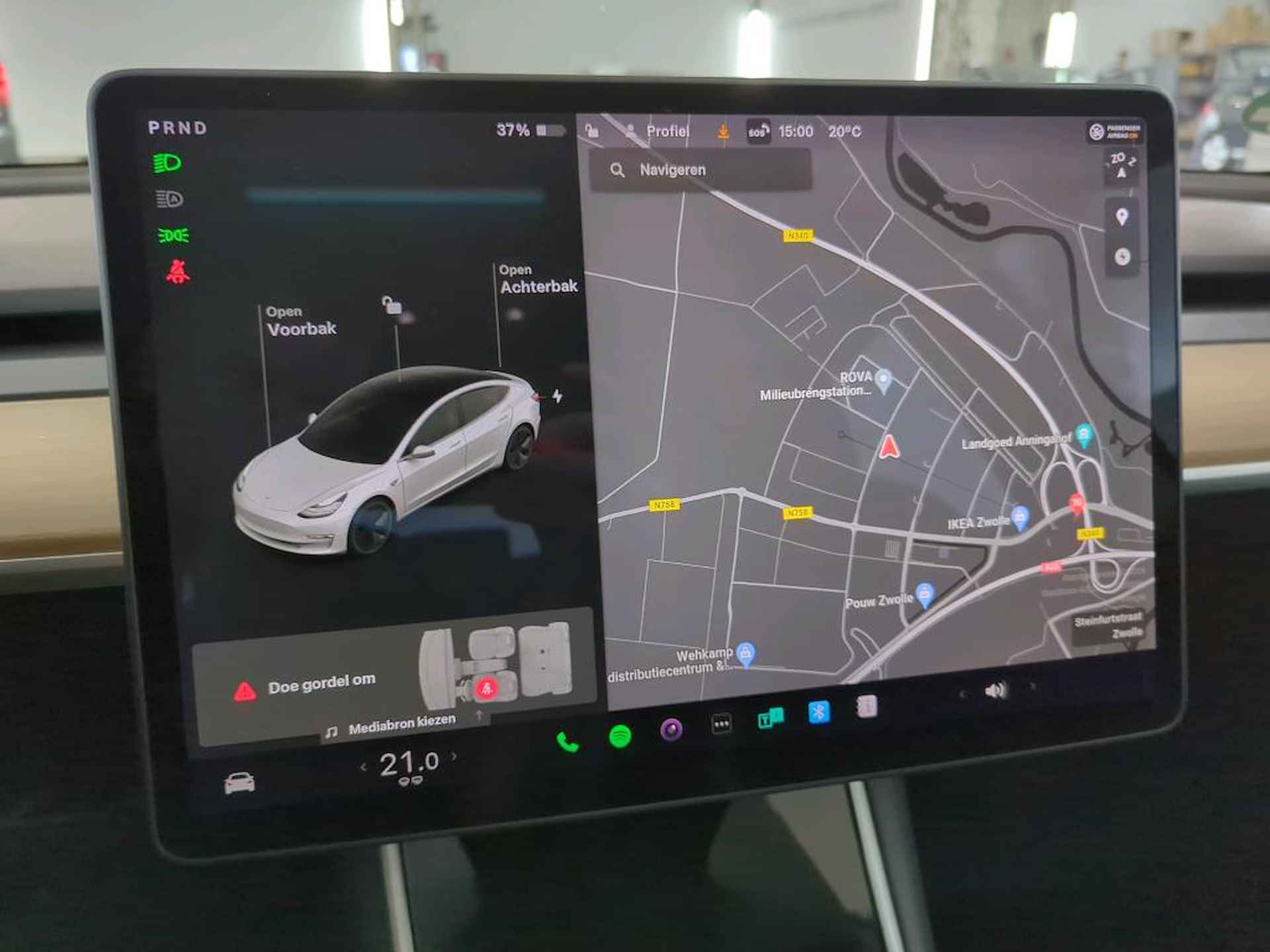 Tesla Model 3 Long Range AWD 75 kWh 350PK Trekh leer Pano 360°Camera - 4/12