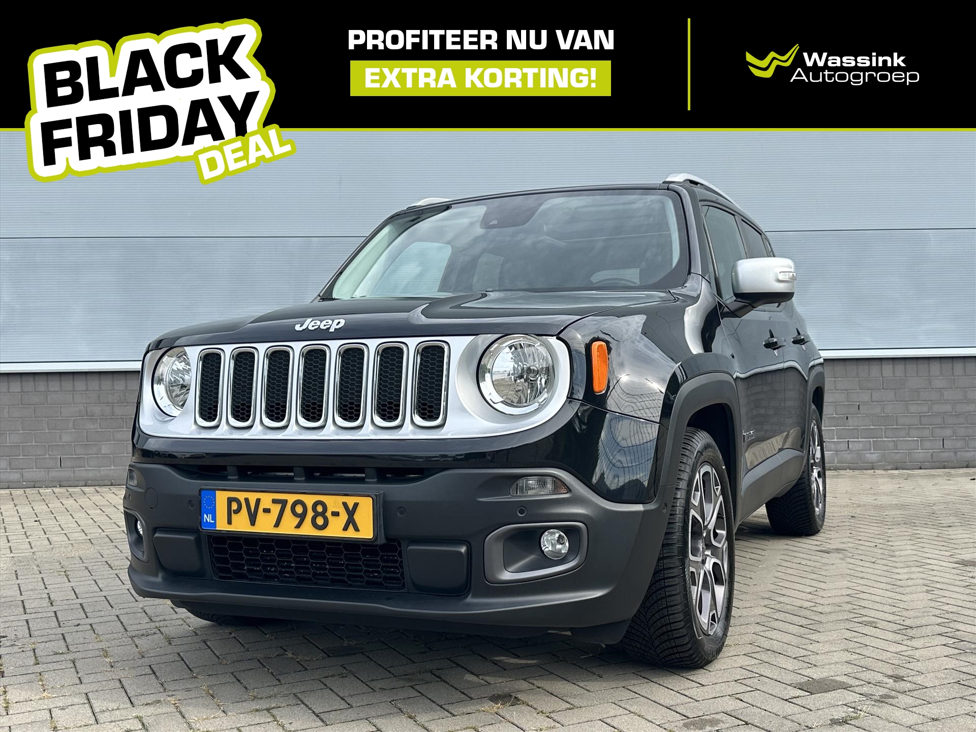 Jeep Renegade 1.4 MultiAir 140pk Limited | Navigatie | Parkeersensoren Voor + Achter |Schuif-Kantel Dak |