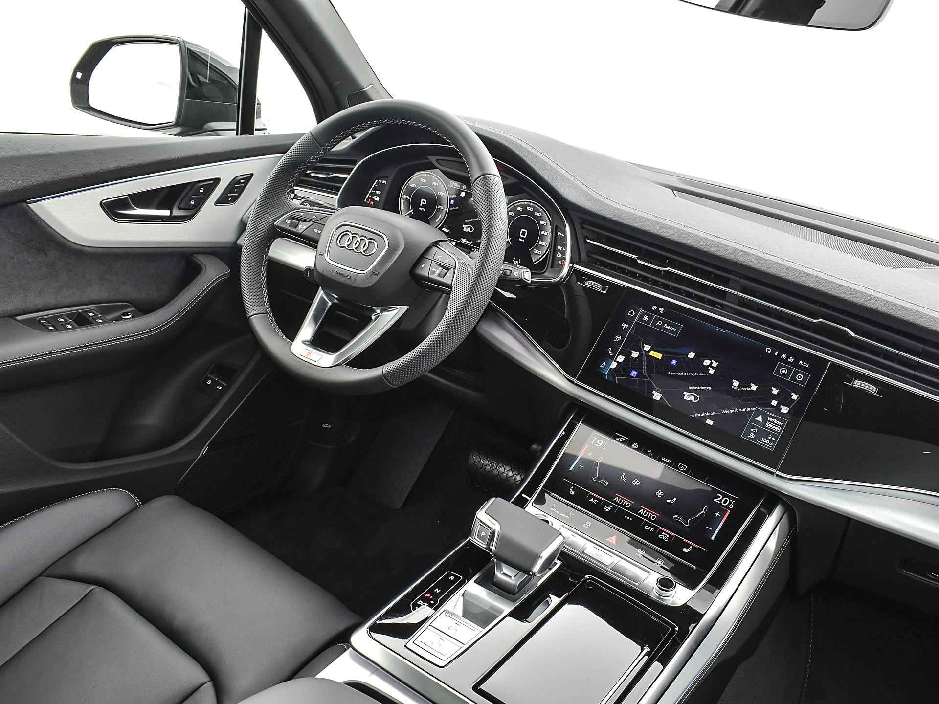 Audi Q7 Pro Line S 55 TFSI e 394 pk Audi Q7 55 TFSI e quattro Pro Line S | Panorama glasdak | B&O sound system | Leder valcona | Comfortsleutel | - 16/36