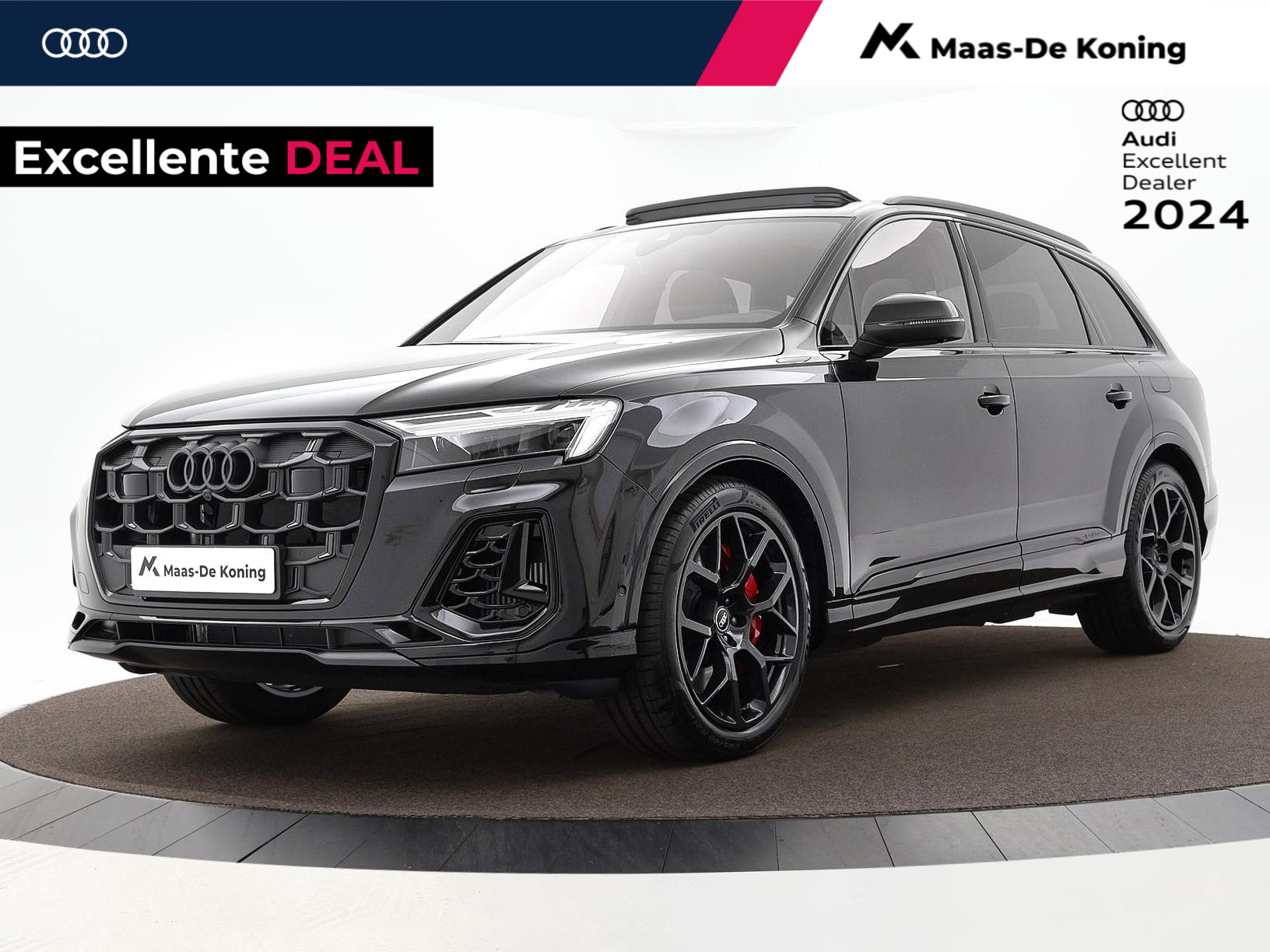 Audi Q7 Pro Line S 55 TFSI e 394 pk Audi Q7 55 TFSI e quattro Pro Line S | Panorama glasdak | B&O sound system | Leder valcona | Comfortsleutel |