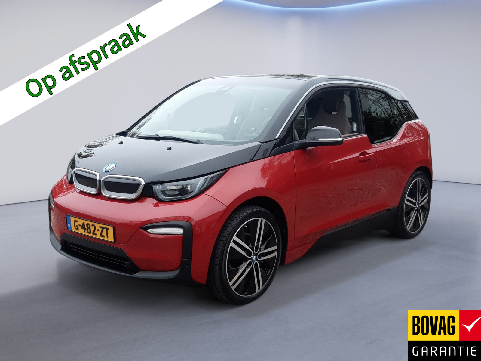 BMW i3 Executive Edition 120Ah 42 kWh (170 PK) 2e-Eig, BMW-Dealer-Onderh, 12-Mnd-BOVAG, NL-Auto, Leer, Panoramadak,  Warmtepomp, Navigatie, Achteruitrijcamera, Adaptieve-Cruisecontrol, Keyless-Start, Parkeersensoren-V+A, Bluetooth, DAB, Stoelverwarming, Licht-Zicht-Pakket, Lm-Velgen-20Inch, Privacy-Glas