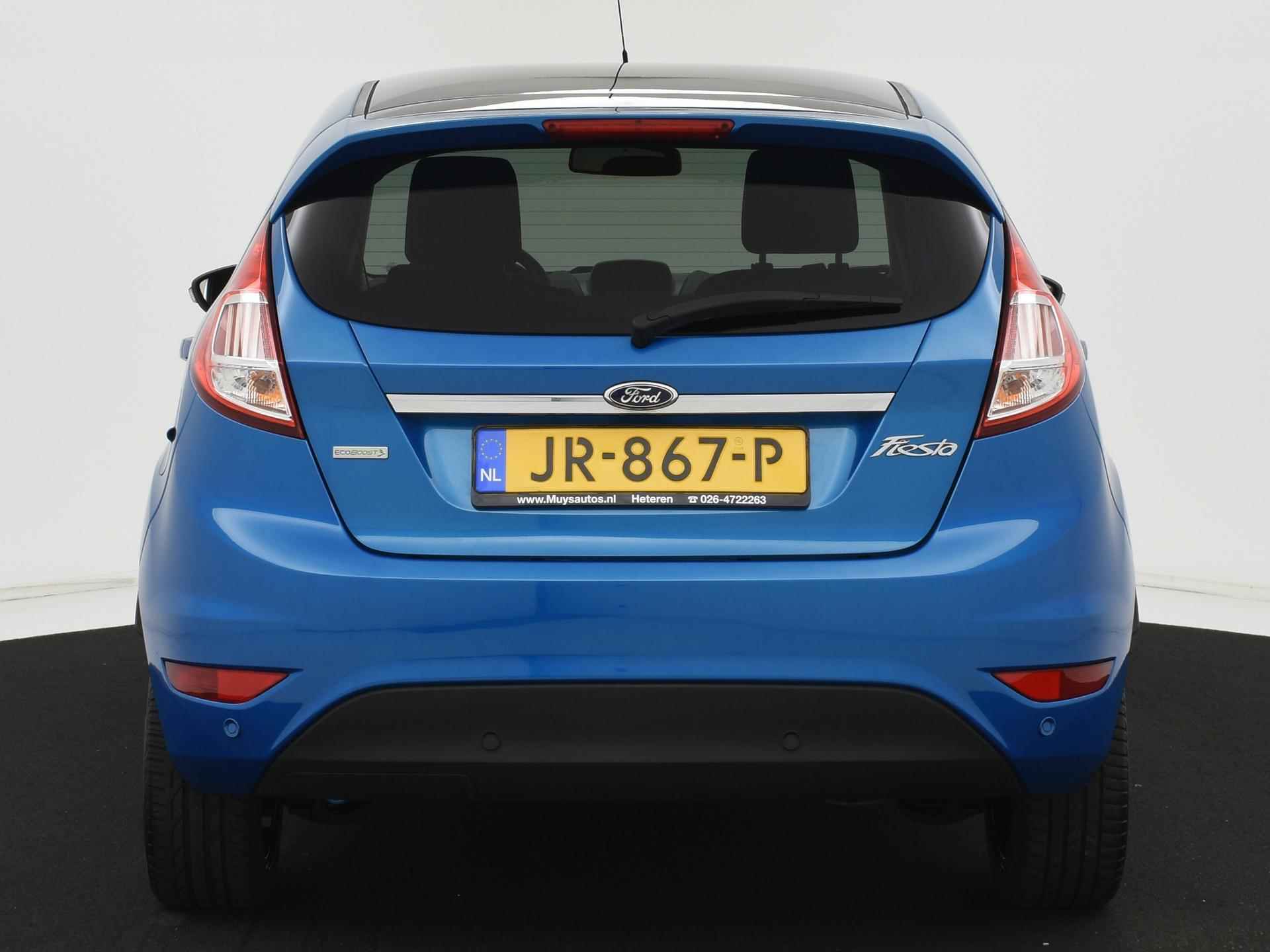 Ford Fiesta 1.0 EcoBoost 100PK Candy Blue Edition NAVI|CLIMA|PDC|CRUISE|16INCHVOORRUITVERWARMING - 14/31