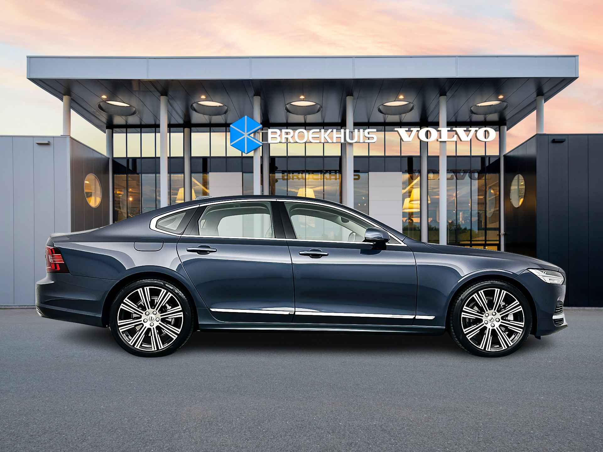 Volvo S90 T8 AWD Ultimate Bright | 20" | Luchtvering | Bowers & Wilkins | Nappa leder | Stoelventilatie/massage | Gelamineerd glas | 360 C - 8/35