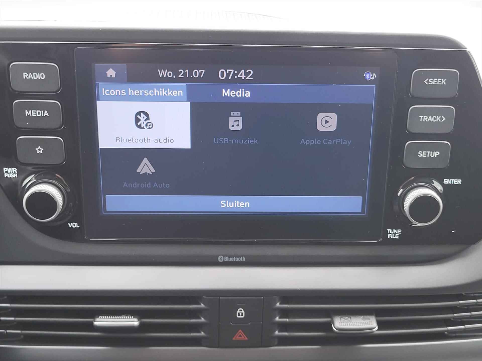 Hyundai Bayon 1.0T 100pk PREMIUM AUTOMAAT | Climate control | 17" Lm velgen | Winterpack | Navigatie by App | Camera - 25/46