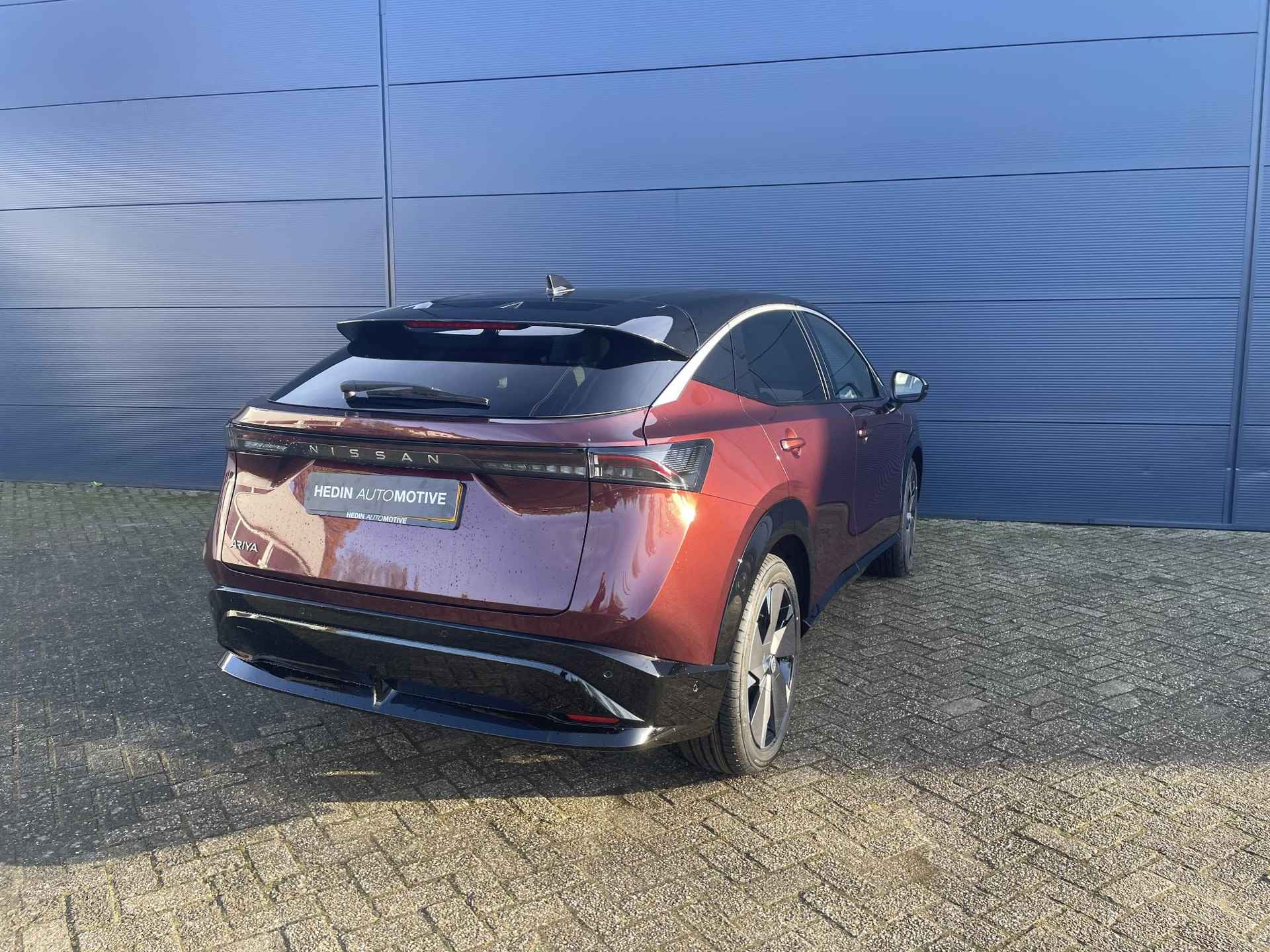 Nissan Ariya Evolve 87kWh | Elektr. voorstoelen | Stuur & Voorruit verwarmd | Voorstoelen Verwarmd & Verkoeld | 360° Camera | Schuif/Kantel Dak | BOSE | Apple Carplay | Anroid Auto - 4/25