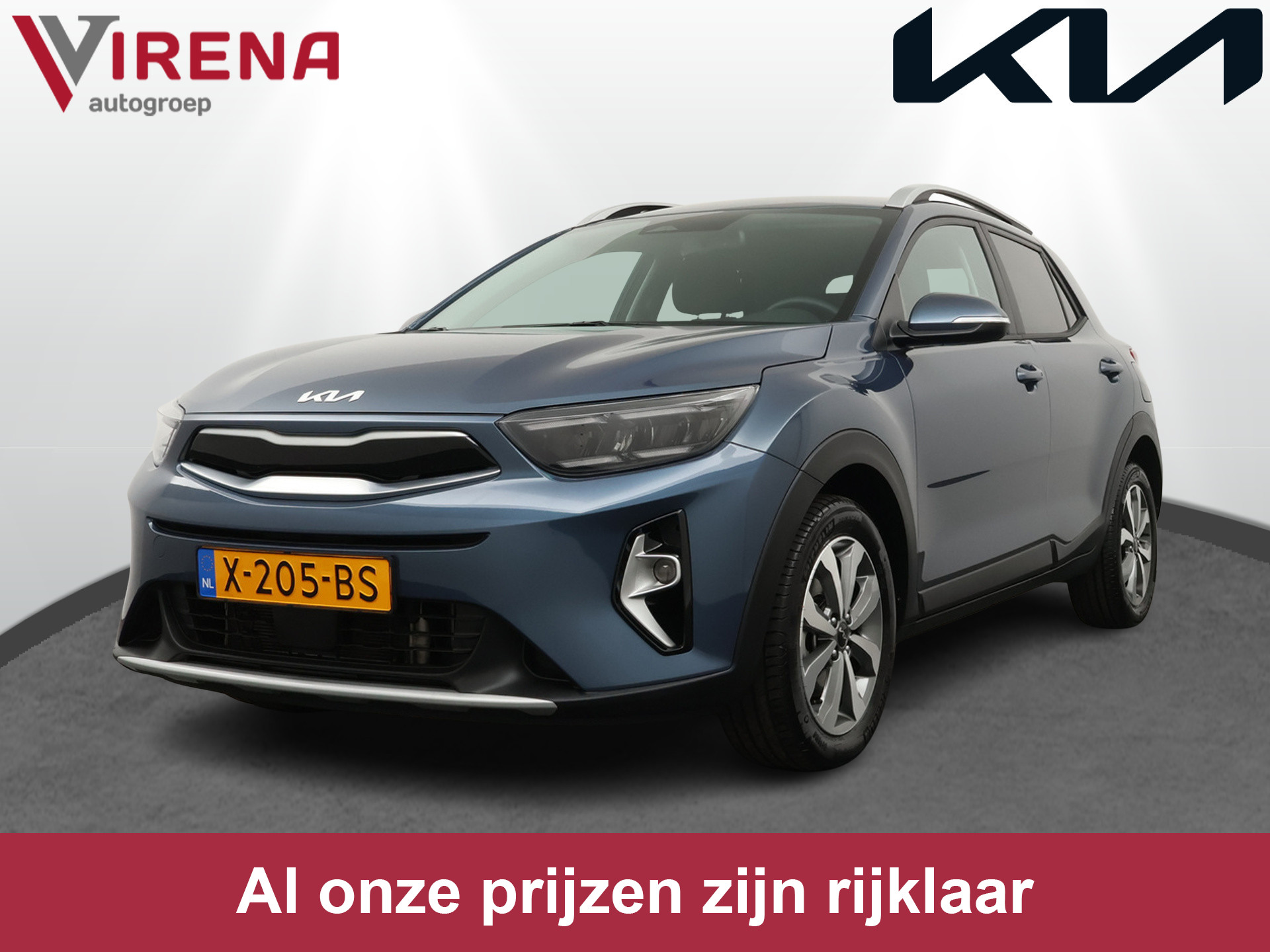 Kia Stonic 1.0 T-GDi MHEV DynamicPlusLine - Led - Navigatie - Cruise Control - Climate Control - Apple/Android Carplay - Fabrieksgarantie tot 2030