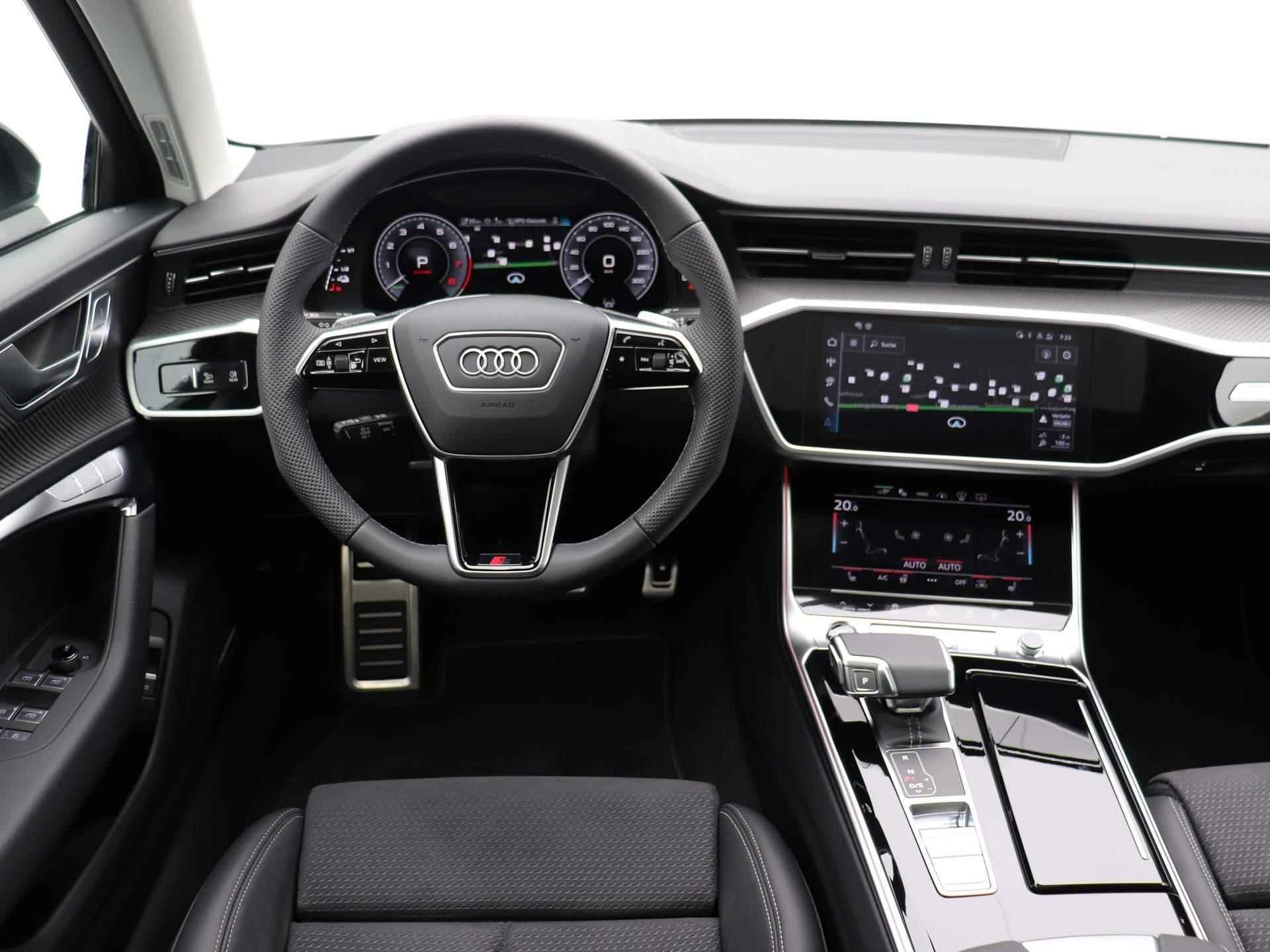 Audi A6 Avant 55 TFSI e quattro Pro Line S Competition 367 PK | S-line | Automaat | Navigatie | 360 Camera | Panoramadak | Adaptive Cruise Control | Climate Control | Stoelverwarming | Virtual Cockpit | LED Matrix | Lichtmetalen velgen | Privacy glass | - 8/54