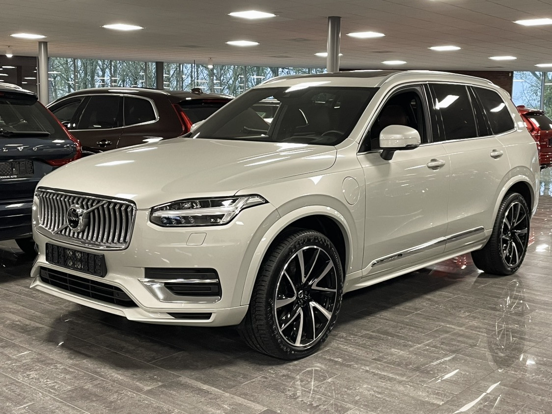 Volvo XC90 T8 AWD Recharge Inscription | Birch Light Metallic! | 360° Camera | Head-Up Display | Harman Kardon | Standkachel met Volvo On C