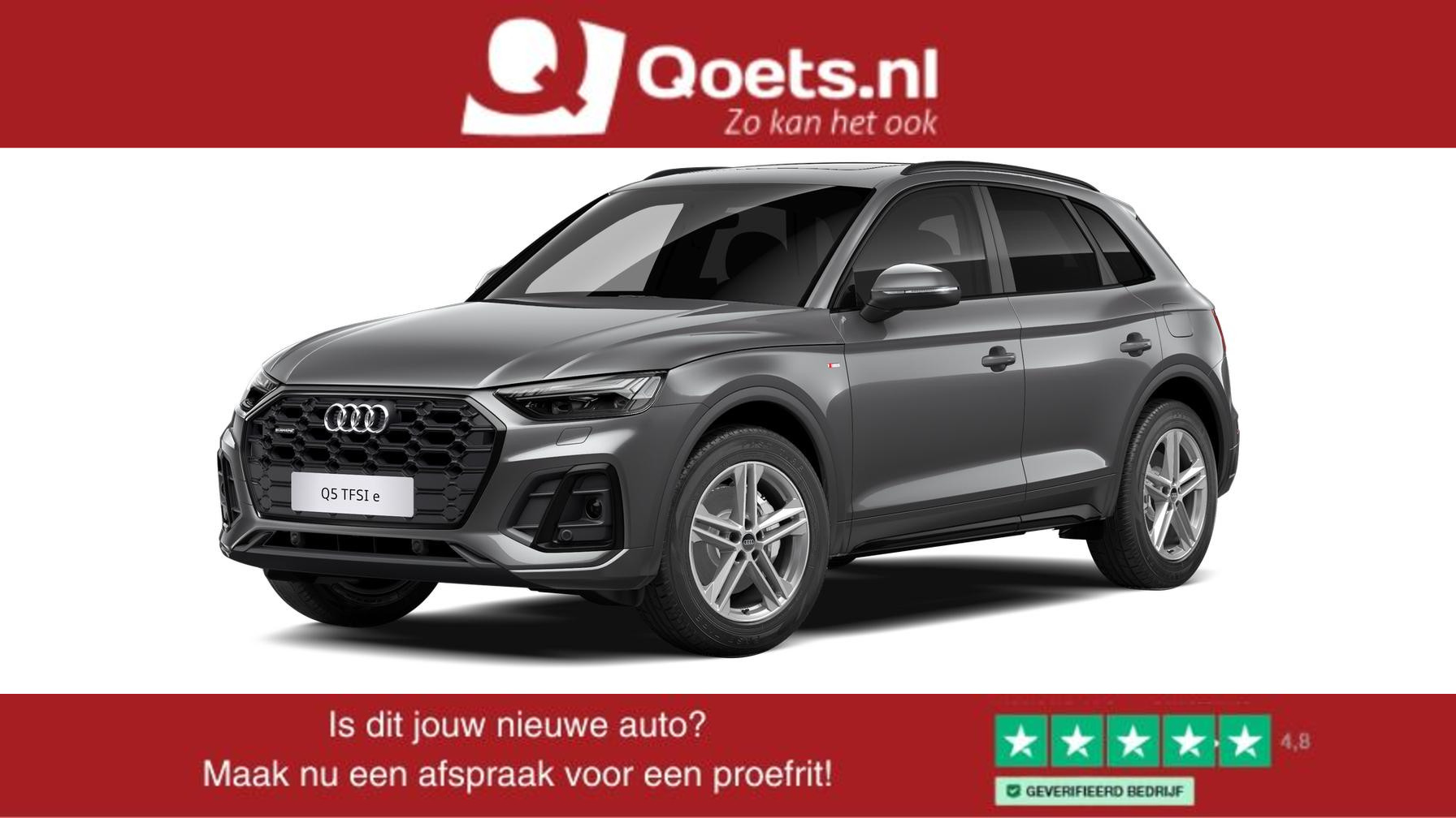 Audi Q5 50 TFSI e S edition Trekhaak - Panoramadak - Comfort Sportstoelen - Elektrisch verstelbare/verwarmde bestuurdersstoel - Assistentiepakket City/Tour - Automatische Achterklep - Achteruitrijcamera -