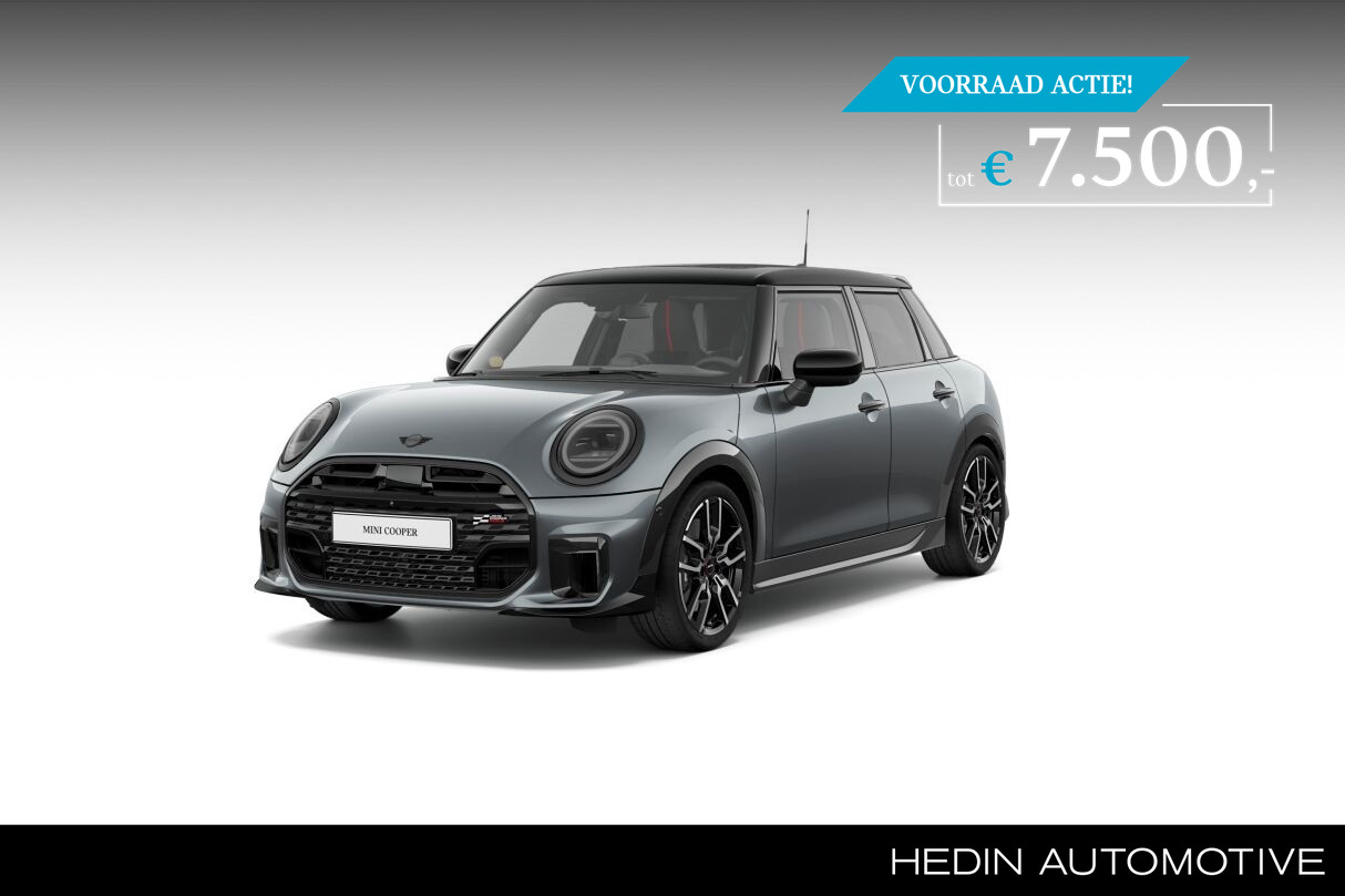 MINI 5-deurs 1.5 Cooper C JCW Trim | XL Pakket | 18 inch LM wielen | Dak- en spiegels in zwart