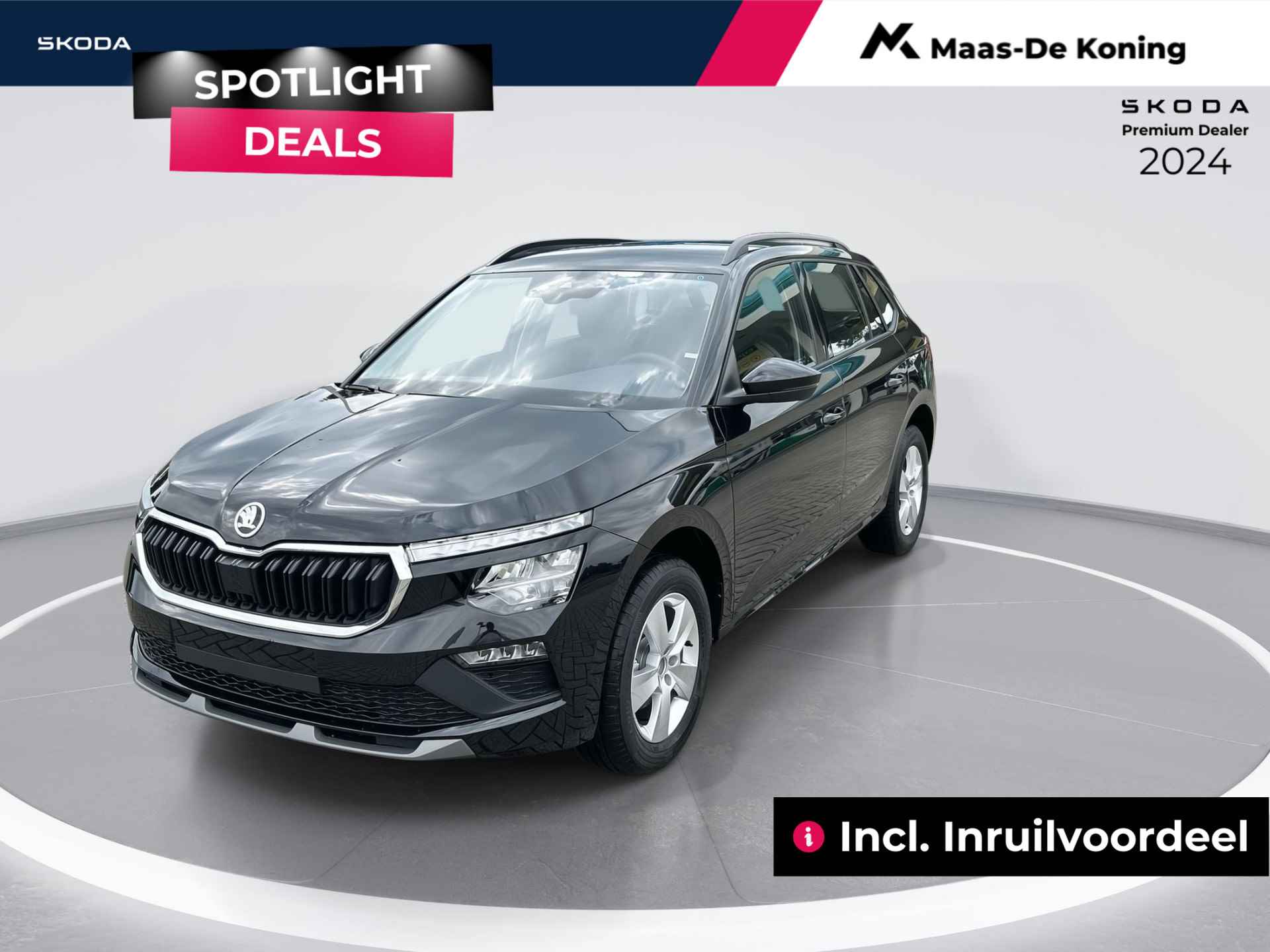 Škoda Kamiq Selection 1.0 85 kW / 115 pk TSI SUV 6 versn. Hand | Metallic lak | Wegklapbare trekhaak | 16'' lichtmetalen | Privateleasedeal 331,- 24MND / 10000km | Incl inruilvoordeel - 1/8