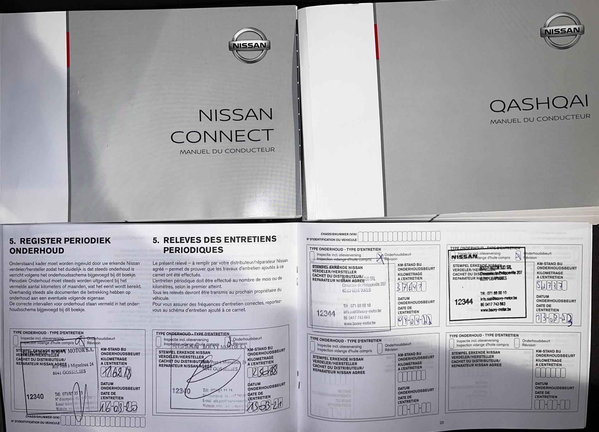 Nissan Qashqai 1.3 DIG-T Tekna + / 140 PK / Panoramadak / Leder + Memory / Navigatie + Camera rondom / Stoelverwarming - 39/55