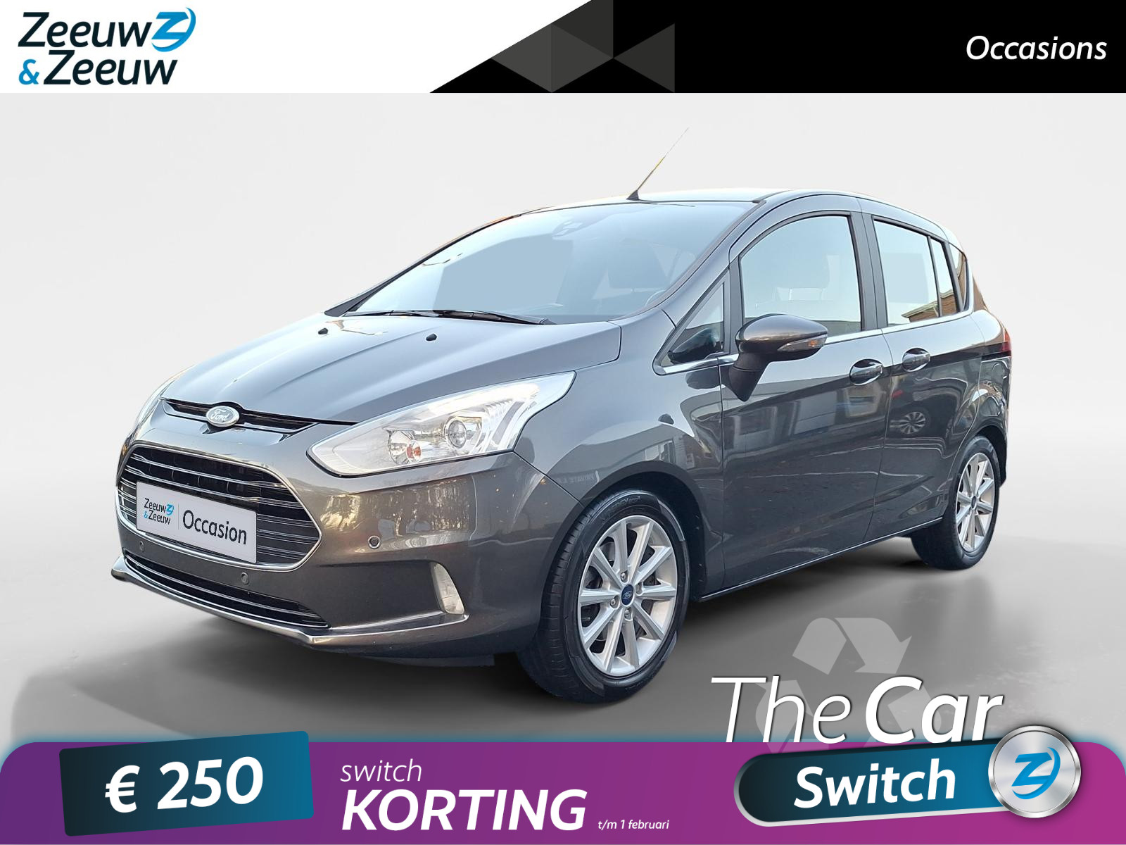 Ford B-Max 1.0 EcoBoost Titanium | Camera | Navigatie | Parkeersensoren | 16" Lichtmetaal | Trekhaak| Cruisecontrol |