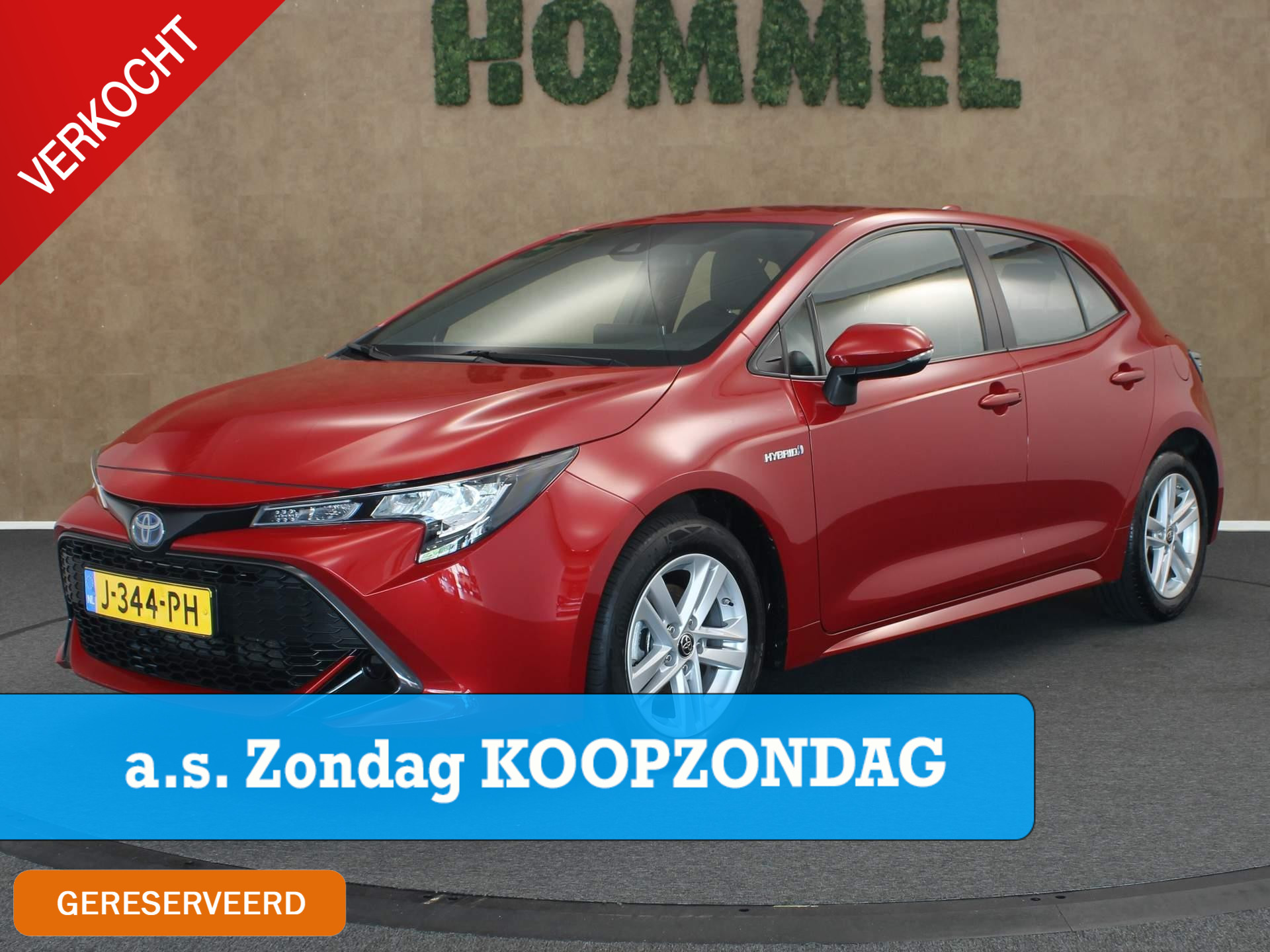 Toyota Corolla 1.8 Hybrid Active  - ORIGINEEL NEDERLANDSE AUTO - AFNEEMBARE TREKHAAK - TREKGEWICHT 750 KG - CLIMATE CONTROL - ADAPTIEVE CRUISE CONTROL - 16 INCH LICHT METALEN VELGEN - ACHTERUITRIJCAMERA