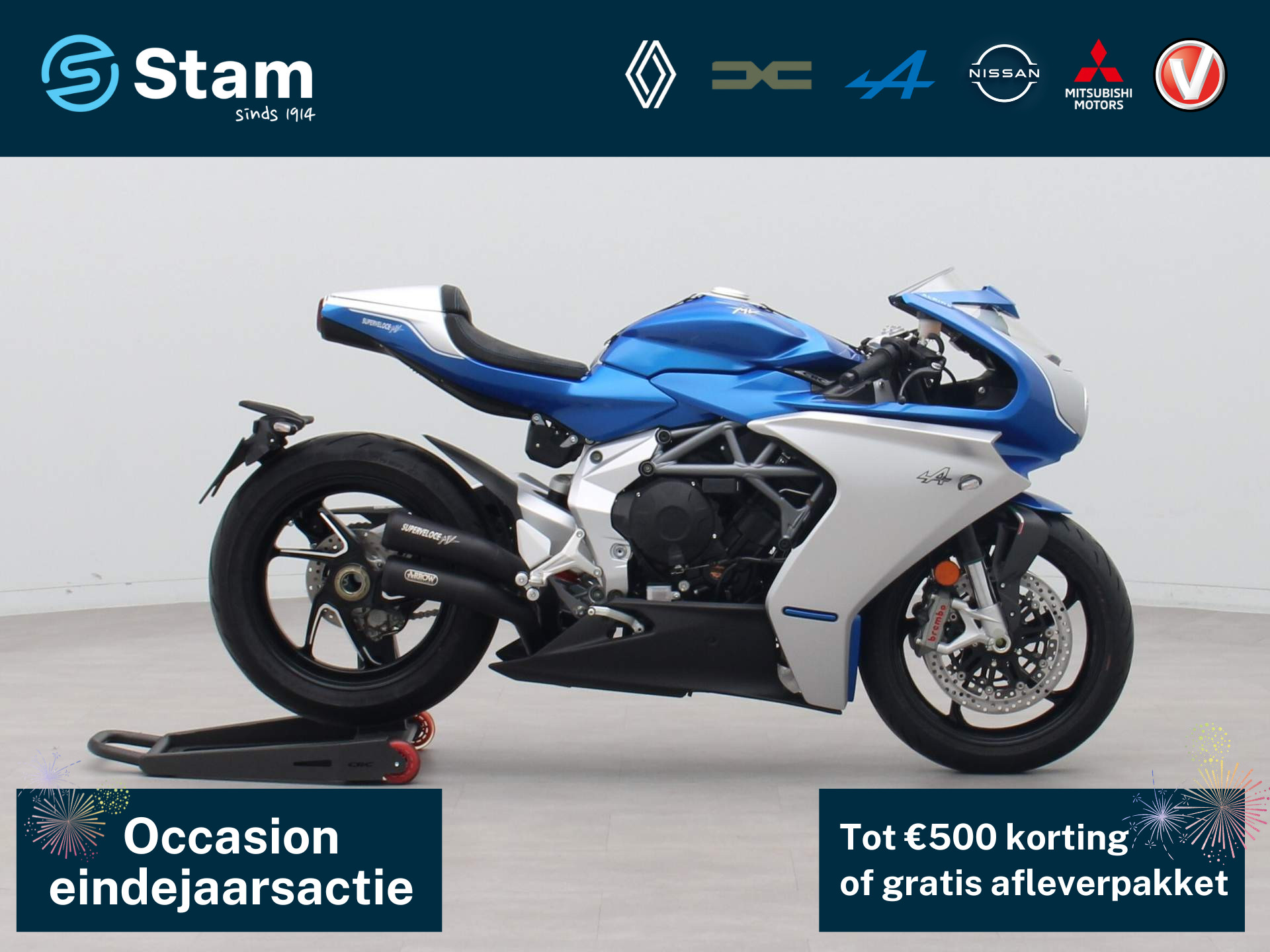 MV Agusta Superveloce 800 147pk Alpine Editie Nr 076/110 Arrow race uitlaat | NIEUW | ZONDER KM! | NL KENTEKEN